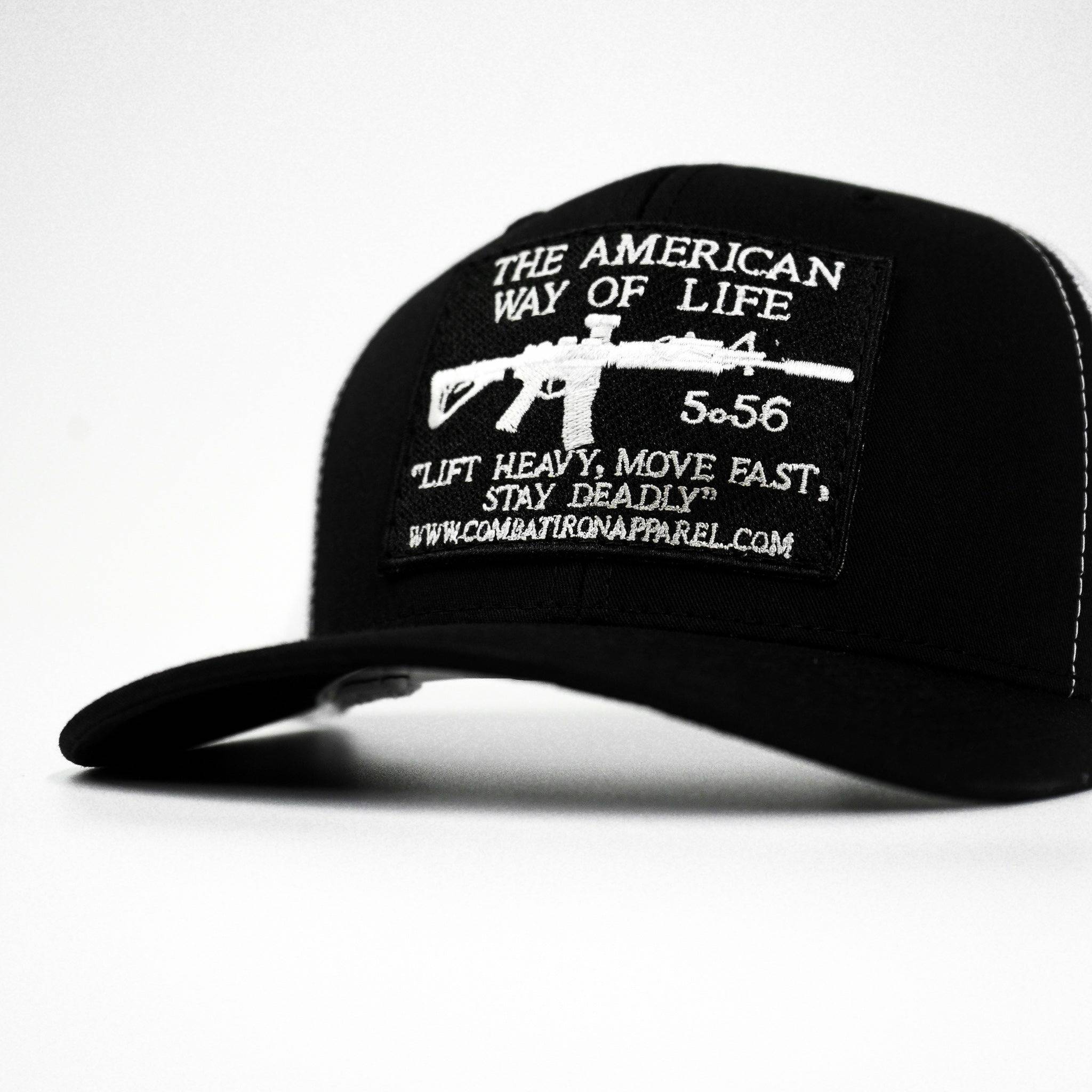 American Way Of Life 5.56 Black Patch Edition Mid-Profile Mesh Snapback