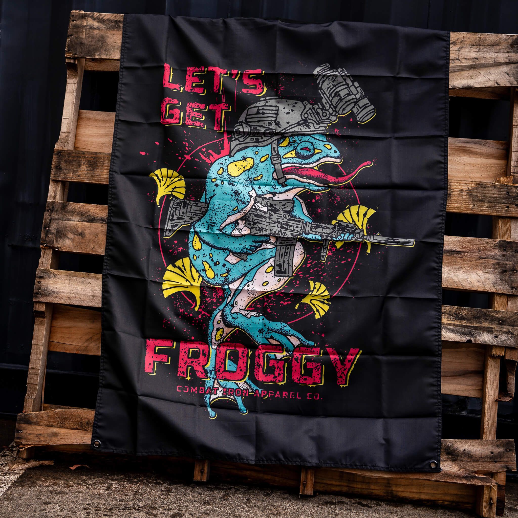 Let's Get Froggy 3' X 4' Wall Flag