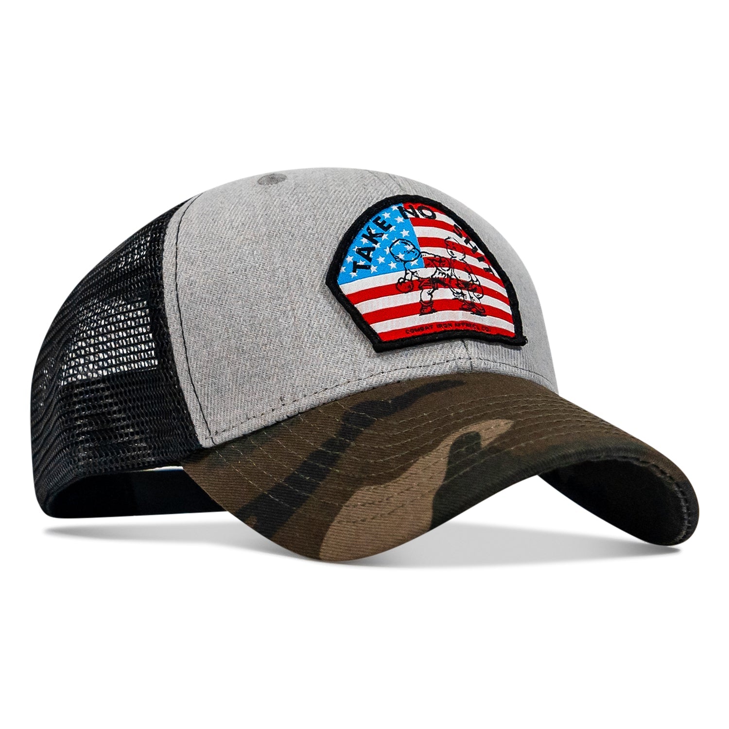 Take No Shit American Flag Patch SnapBack