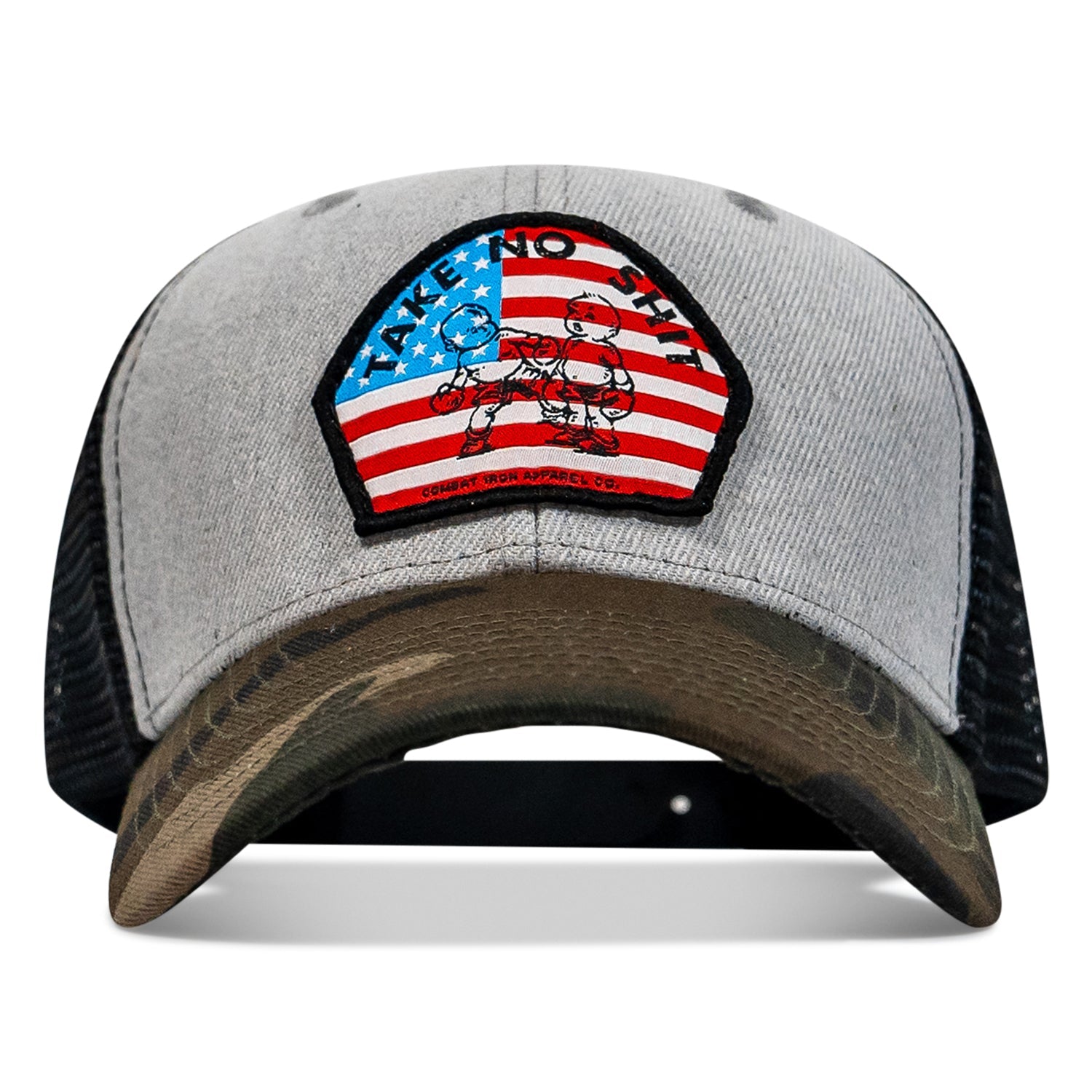 Take No Shit American Flag Patch SnapBack