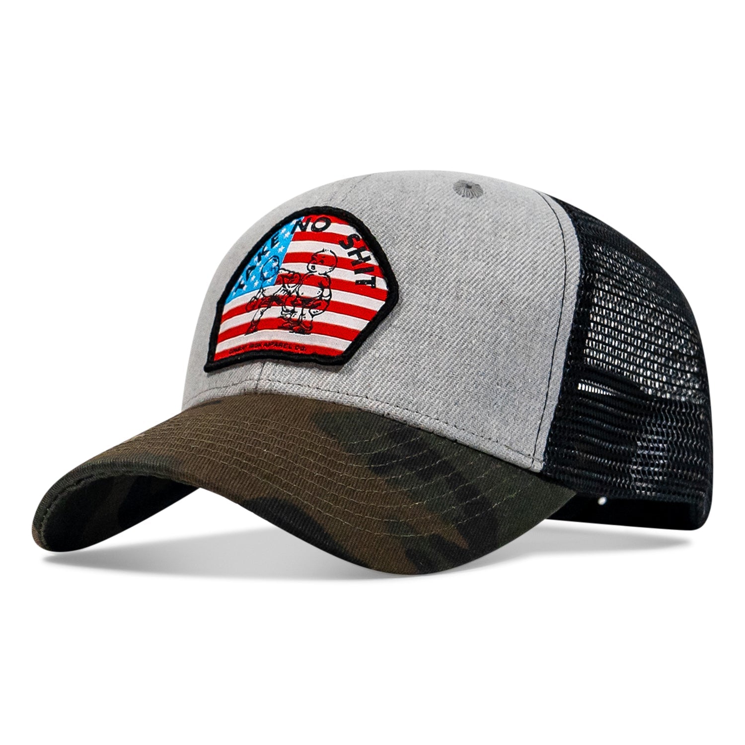 Take No Shit American Flag Patch SnapBack