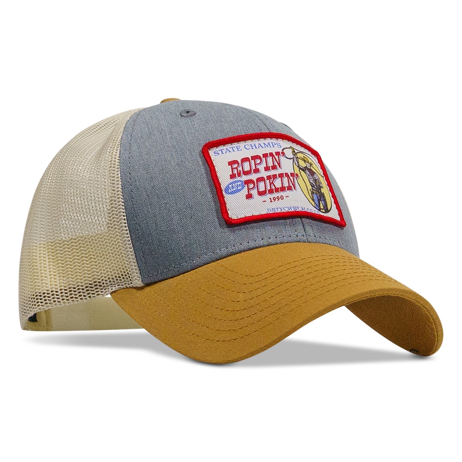 Ropin' and Pokin' Dirty Cowboys Patch SnapBack Hat