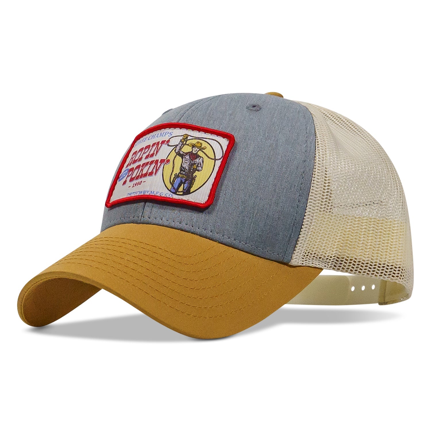 Ropin' and Pokin' Dirty Cowboys Patch SnapBack Hat