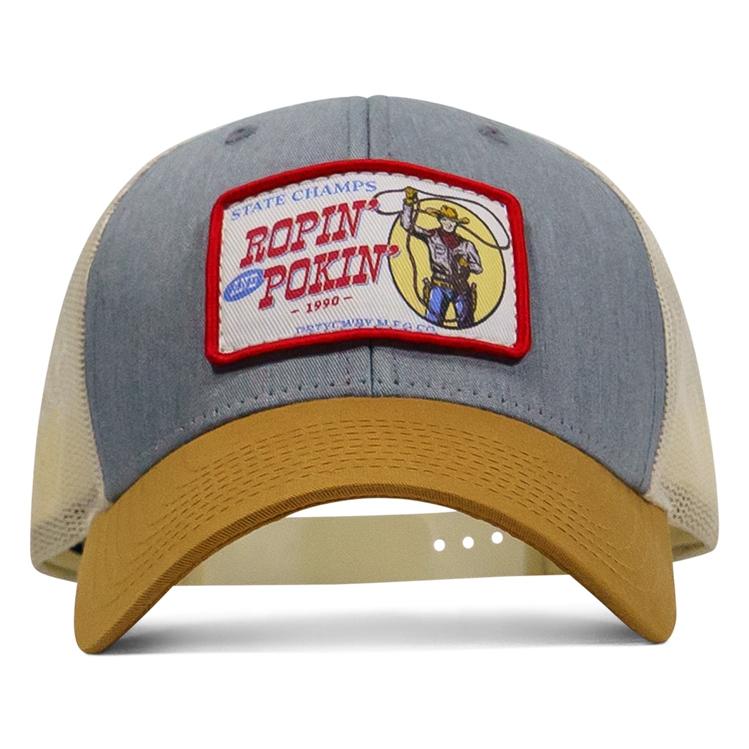 Ropin' and Pokin' Dirty Cowboys Patch SnapBack Hat