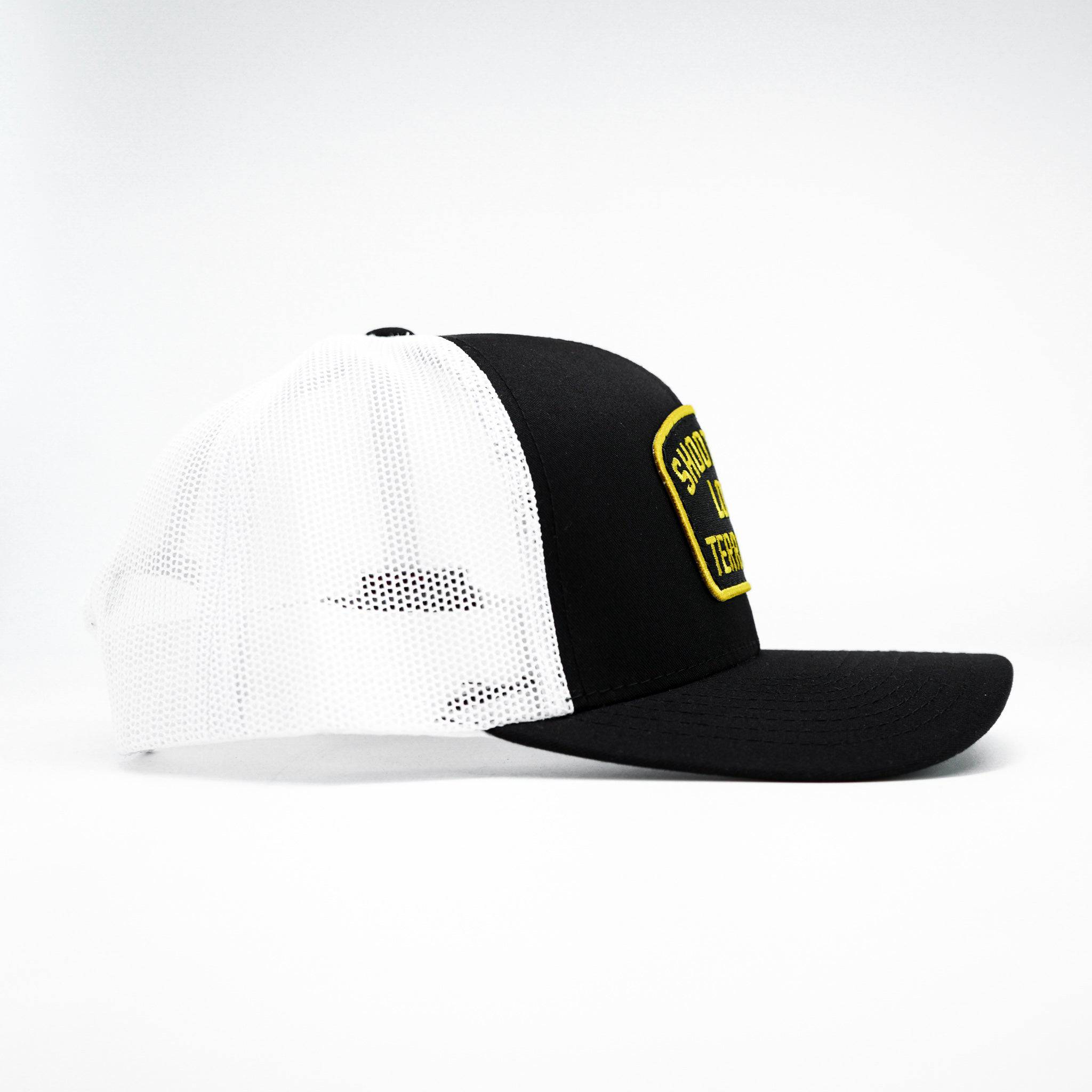 SHOOT YOUR LOCAL TERRORISTS PATCH MESH SNAPBACK Hat