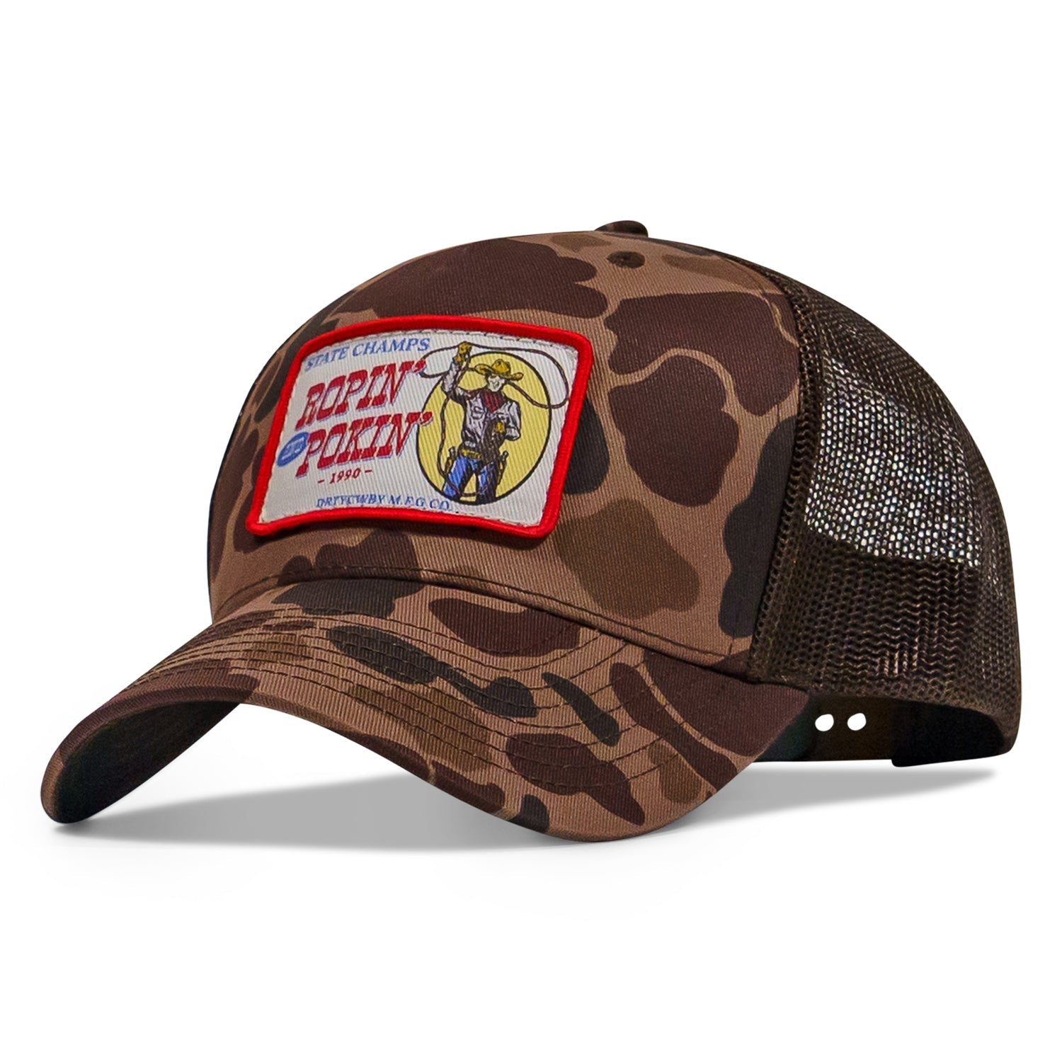 Ropin' and Pokin' Dirty Cowboys Patch SnapBack Hat