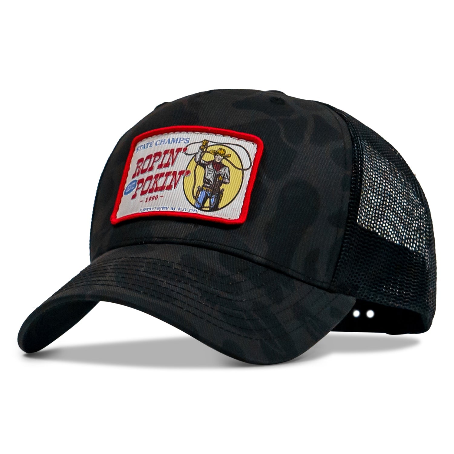 Ropin' and Pokin' Dirty Cowboys Patch SnapBack Hat