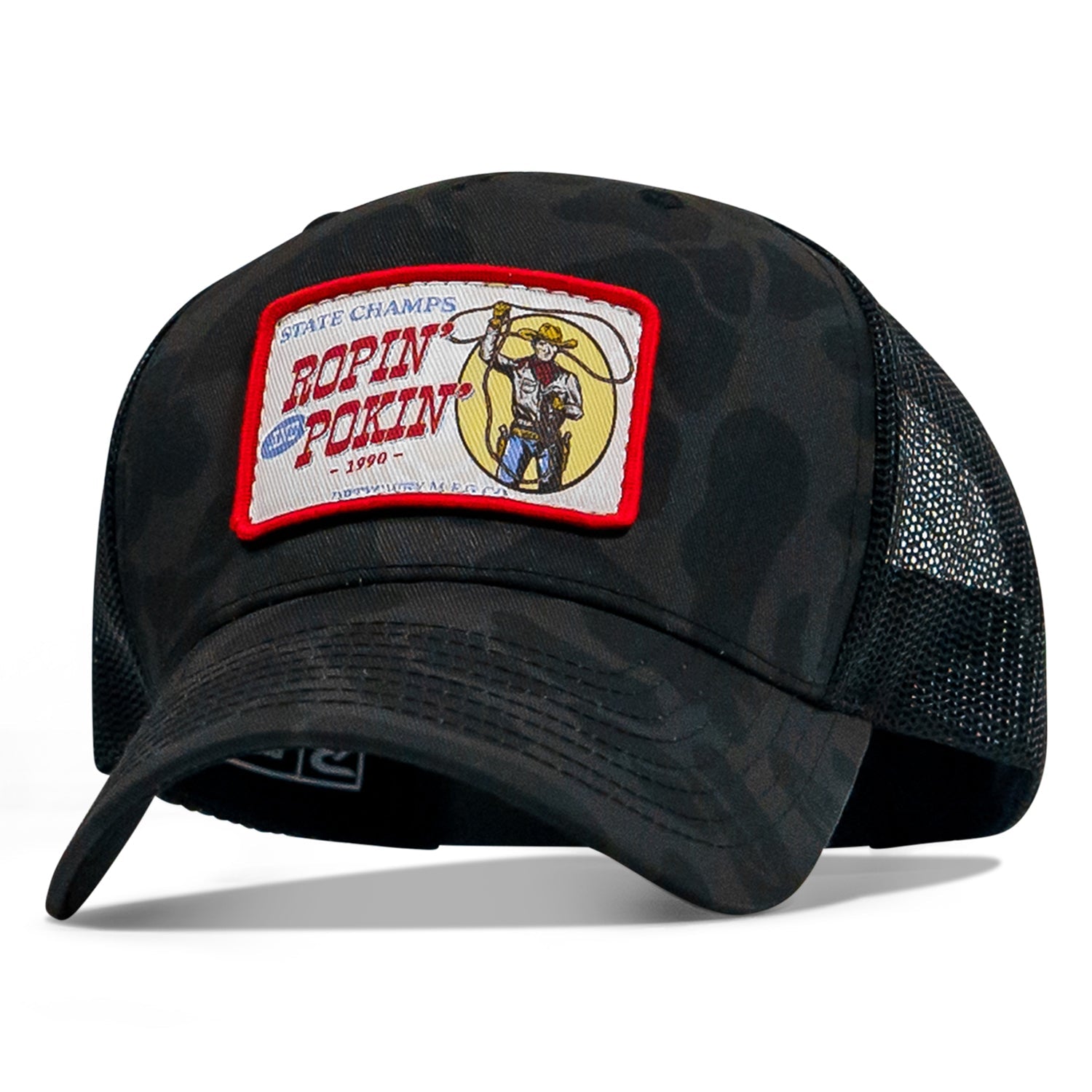 Ropin' and Pokin' Dirty Cowboys Patch SnapBack Hat