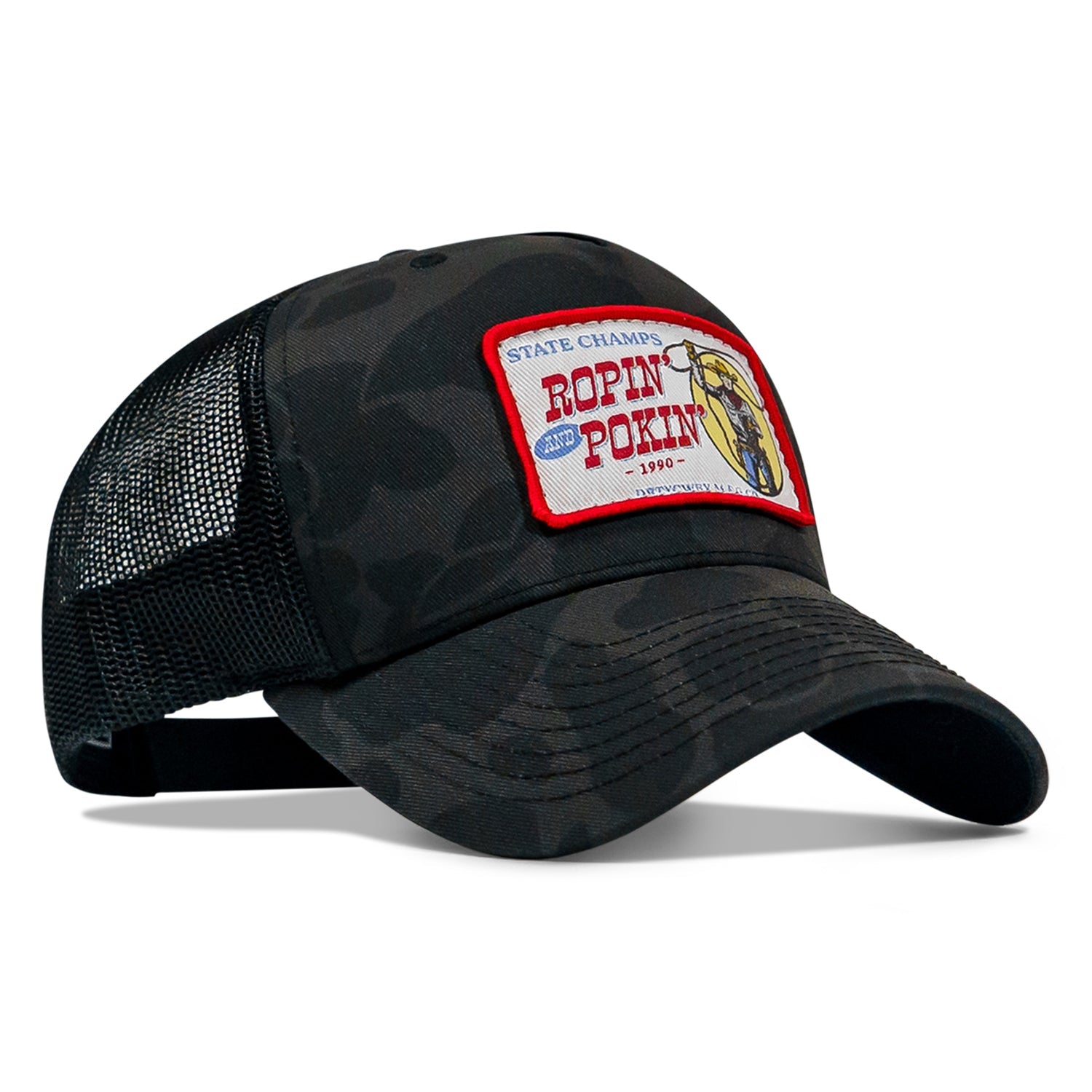 Ropin' and Pokin' Dirty Cowboys Patch SnapBack Hat