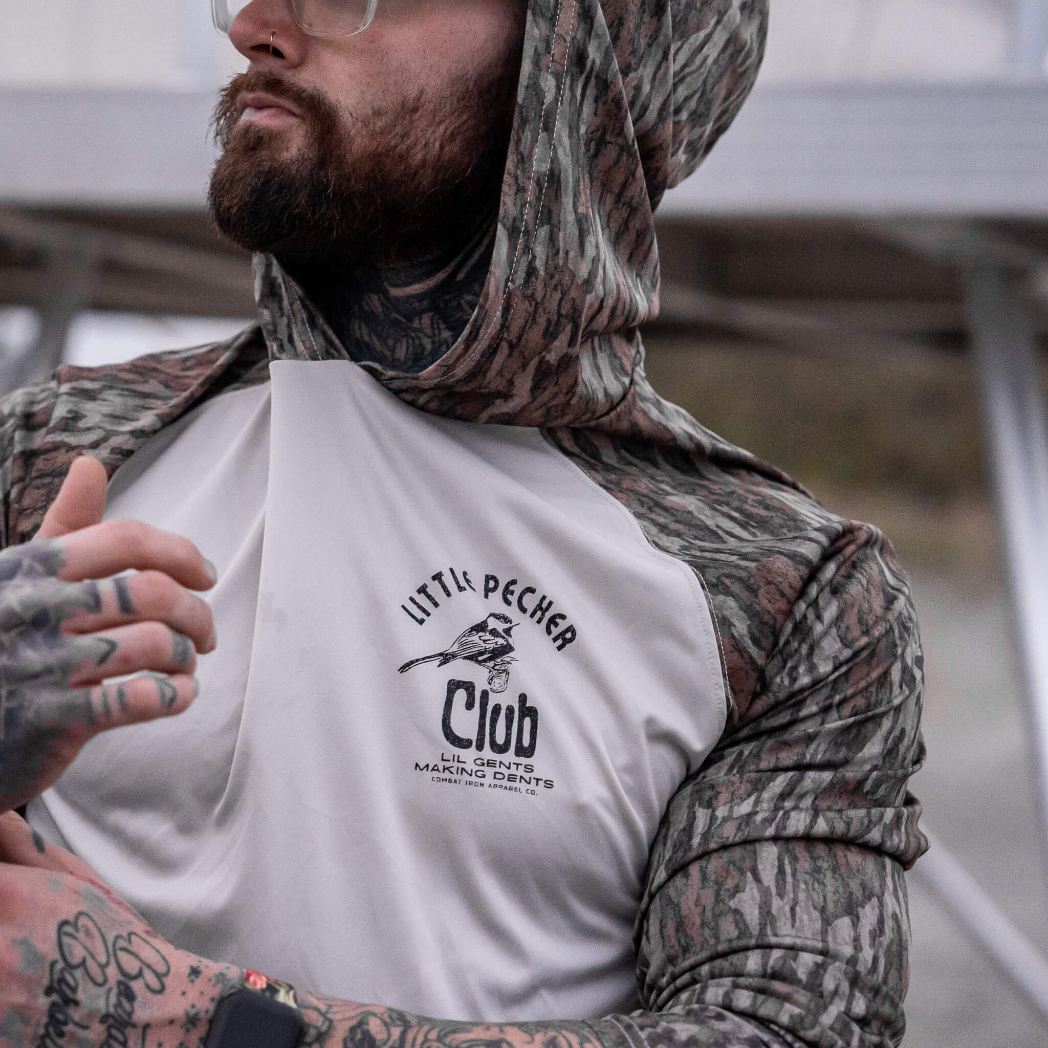 LITTLE PECKER CLUB OUTDOORS LONG SLEEVE + HOOD