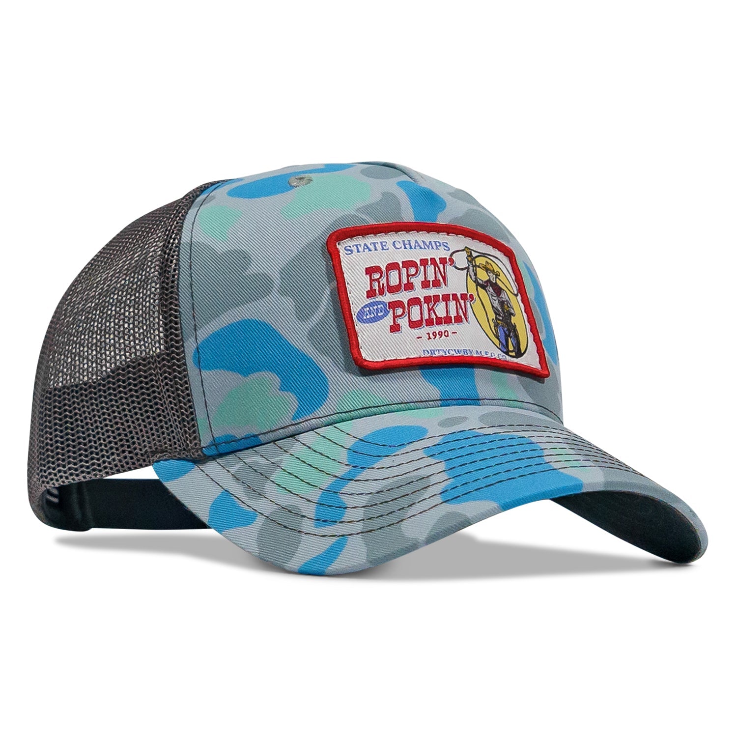 Ropin' and Pokin' Dirty Cowboys Patch SnapBack Hat