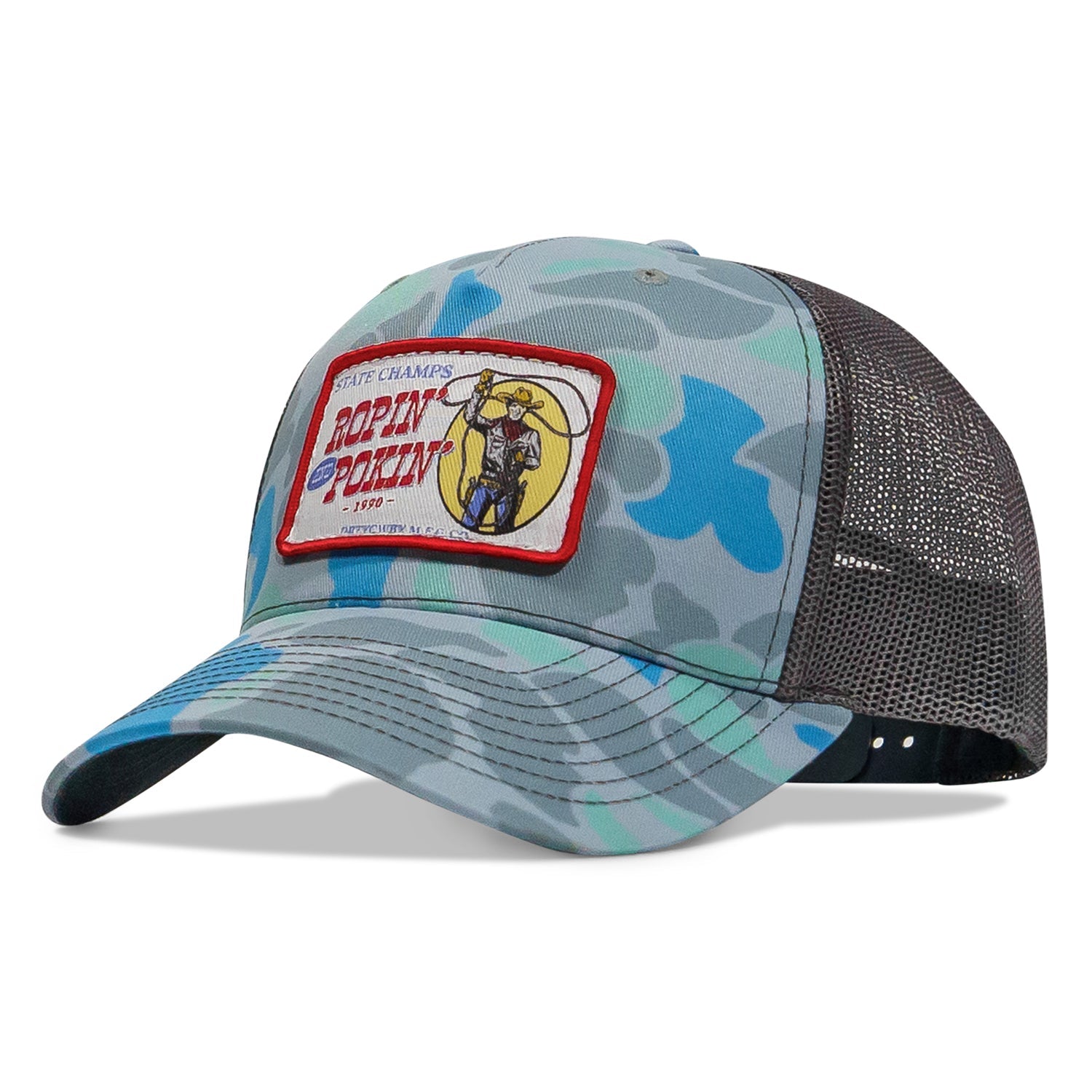 Ropin' and Pokin' Dirty Cowboys Patch SnapBack Hat