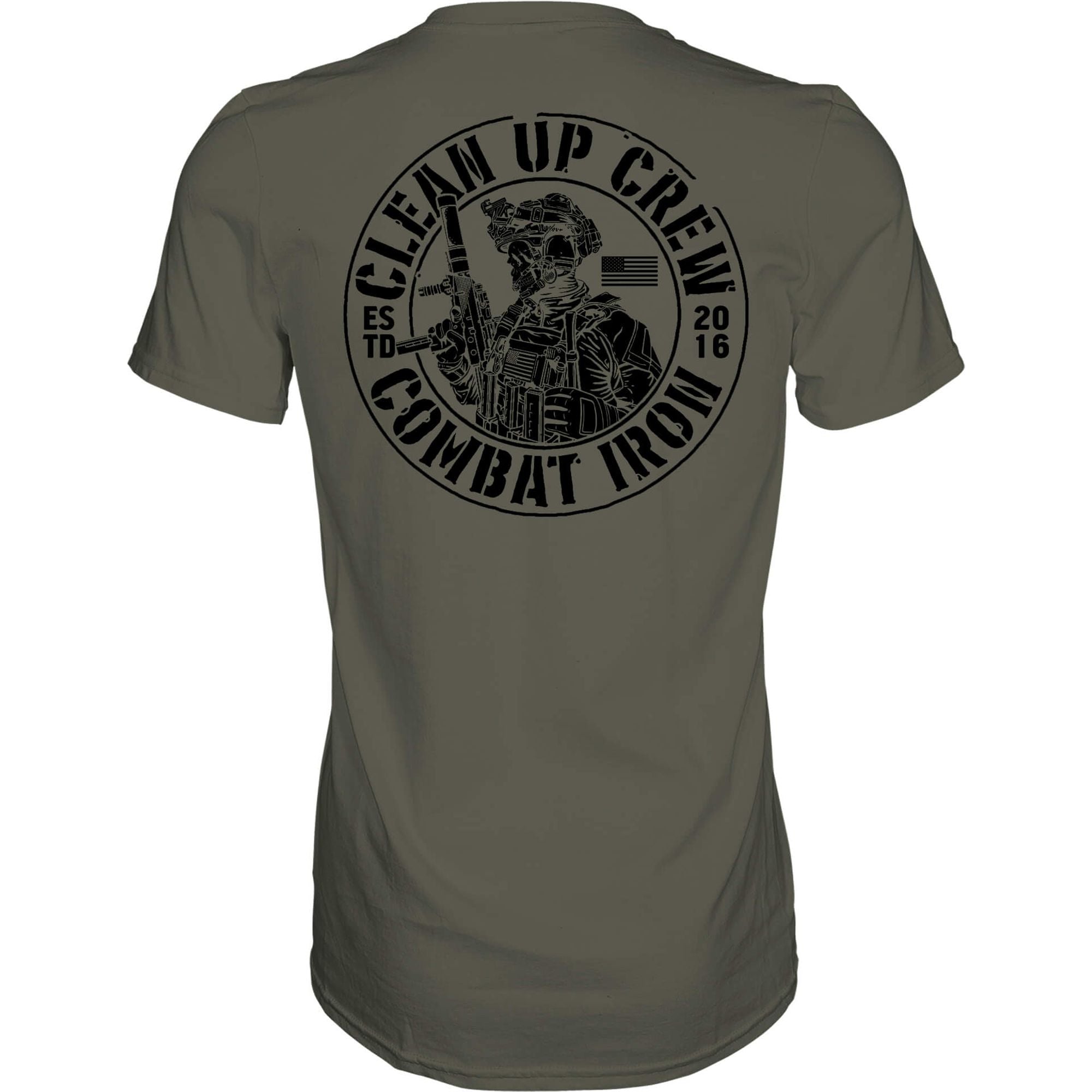 Clean up Crew Operator Skull Men's T-Shirt