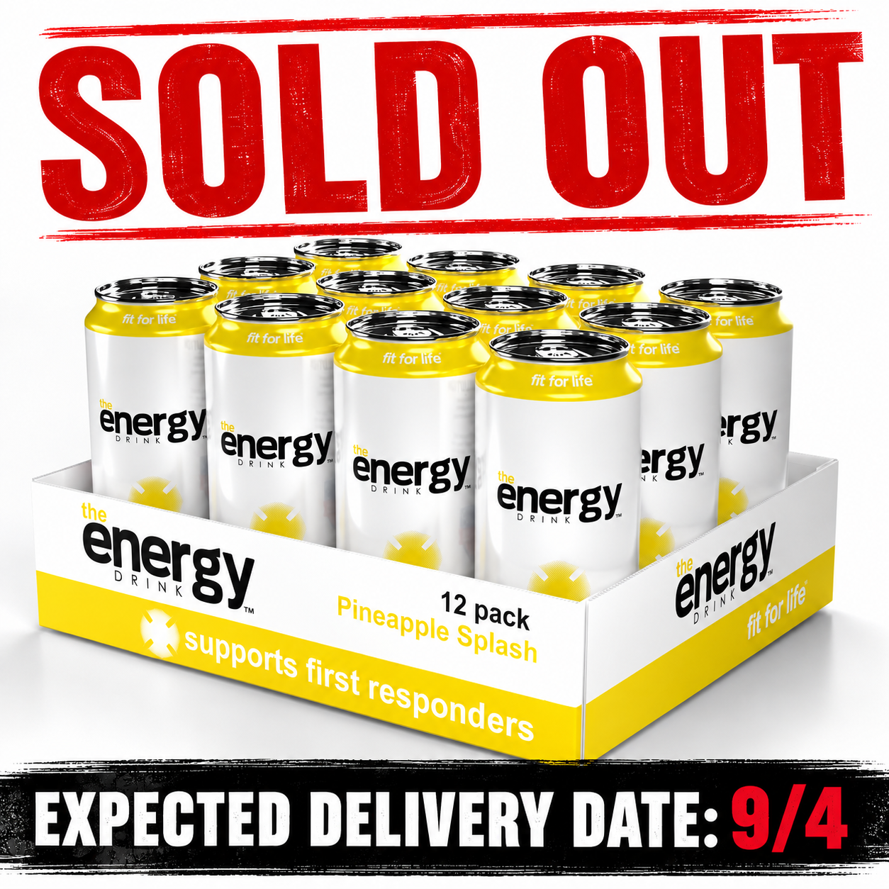 Energy Drink™ Ananas-Splash 12er-Pack