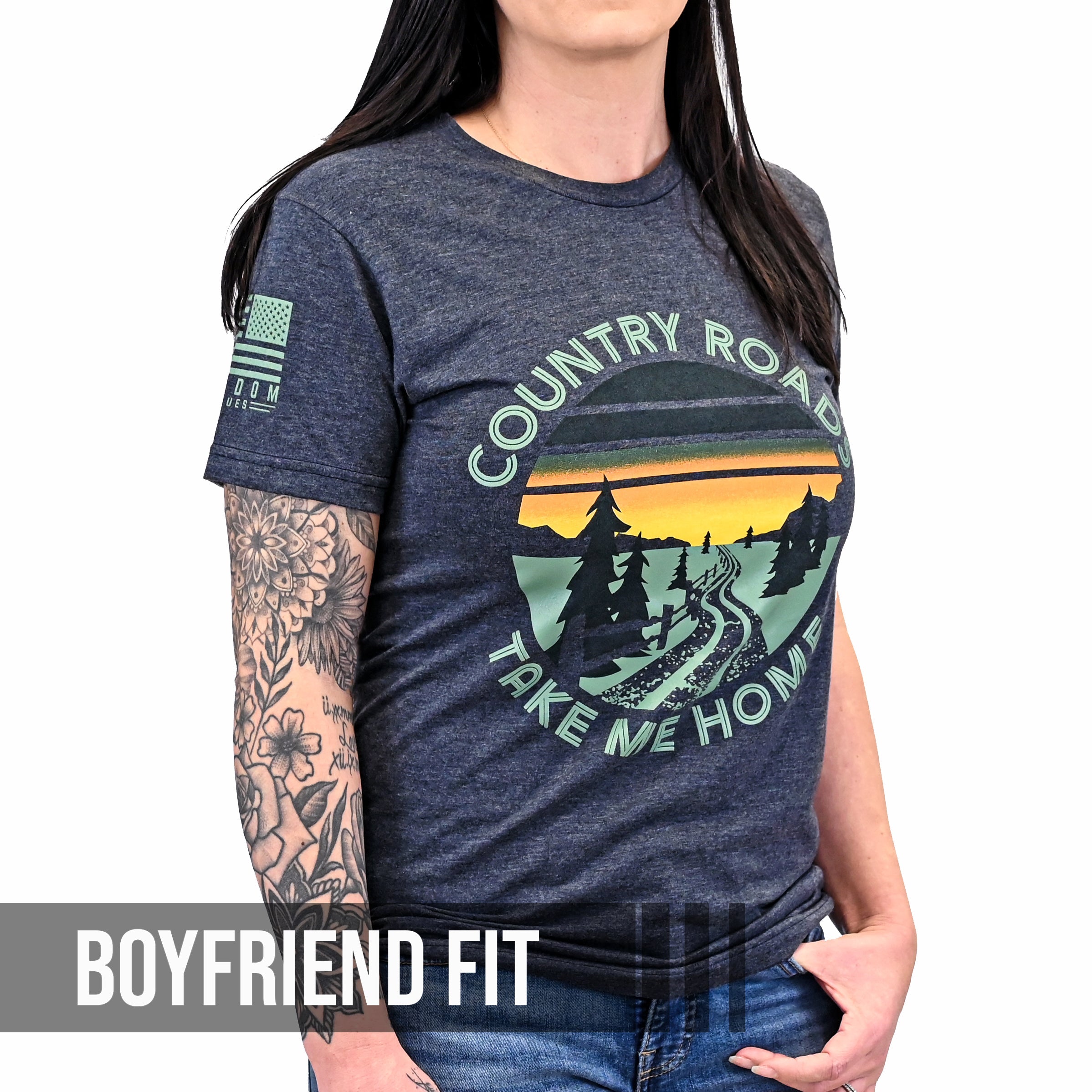 Women's Country Roads Boyfriend Fit T-Shirt