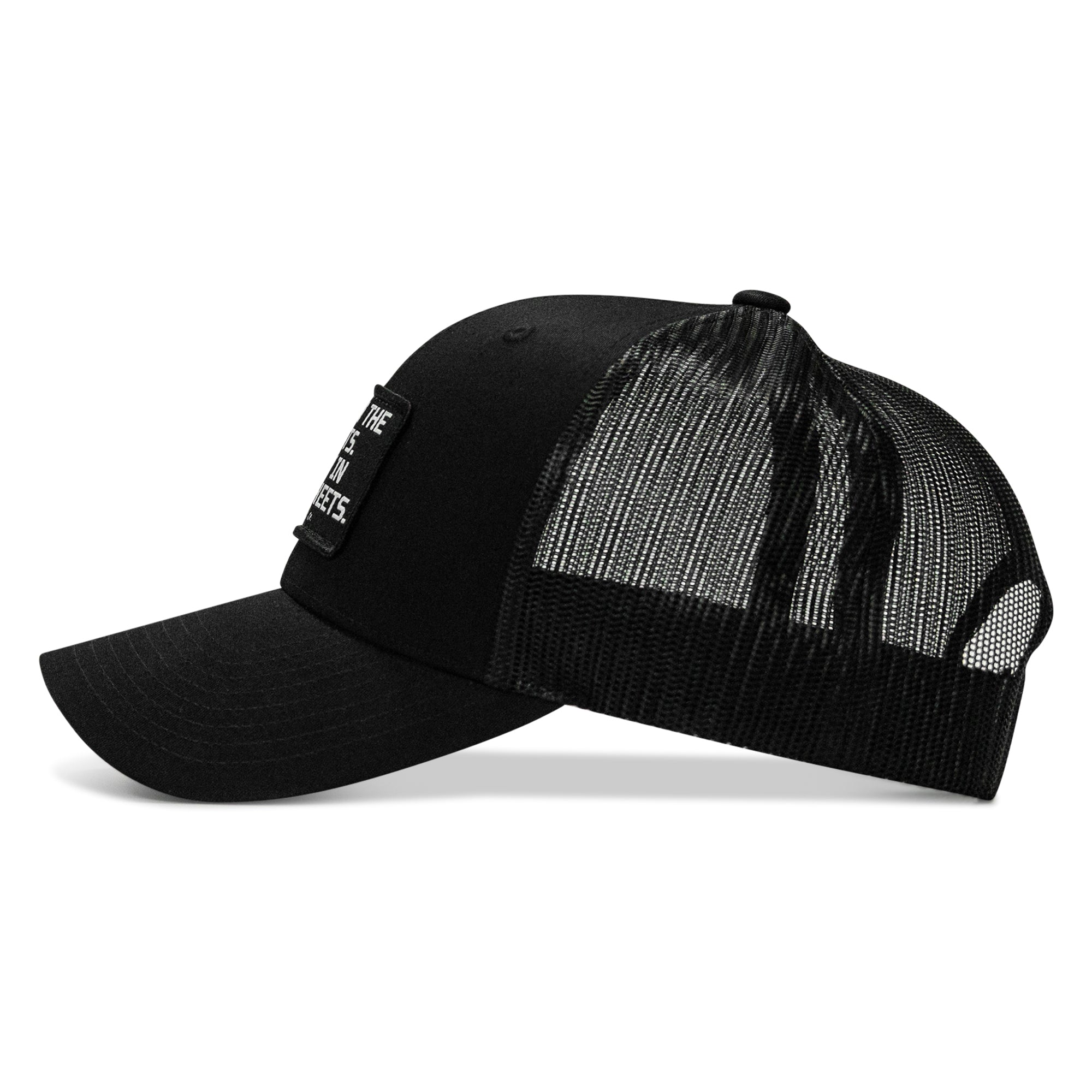 Dad In The Streets. Daddy In The Sheets. Black Patch Snapback Hat
