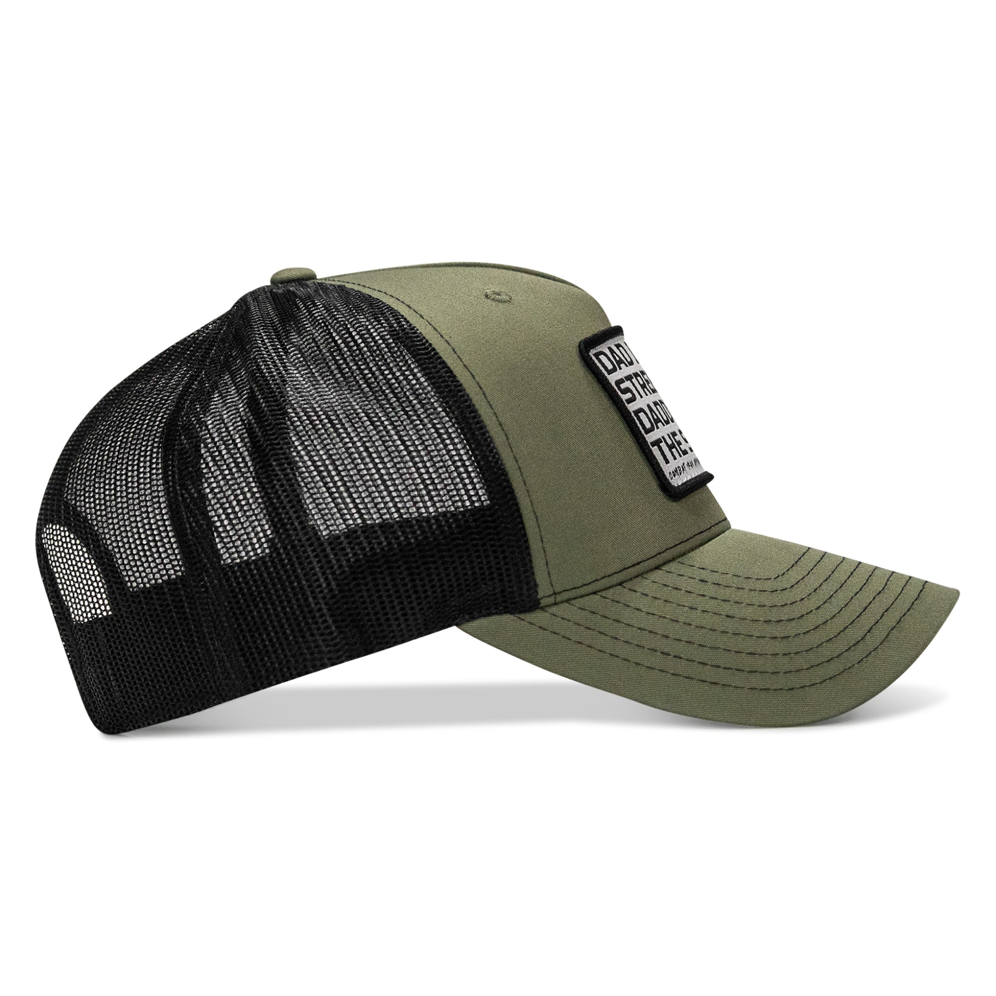 Dad In The Streets. Daddy In The Sheets. White Patch Snapback Hat