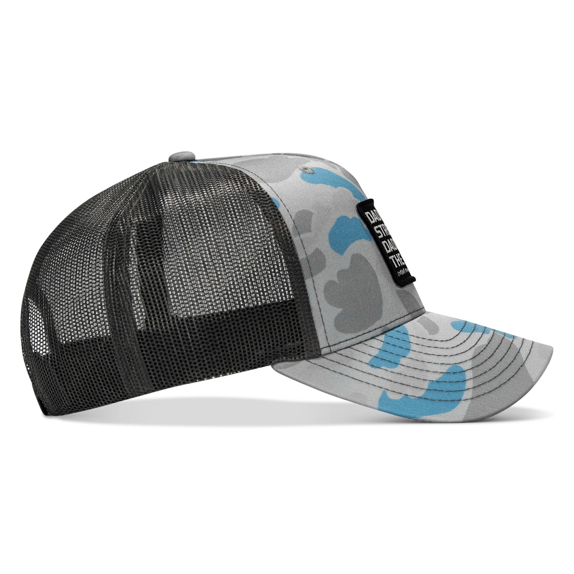 Dad In The Streets. Daddy In The Sheets. Black Patch Snapback Hat