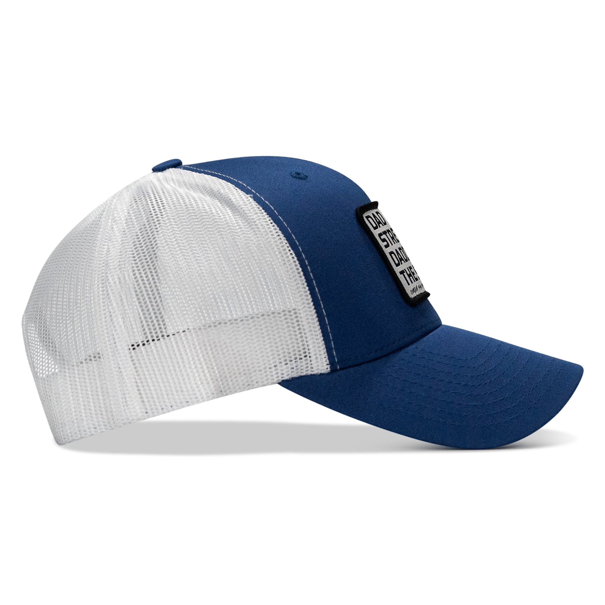 Dad In The Streets. Daddy In The Sheets. White Patch Snapback Hat