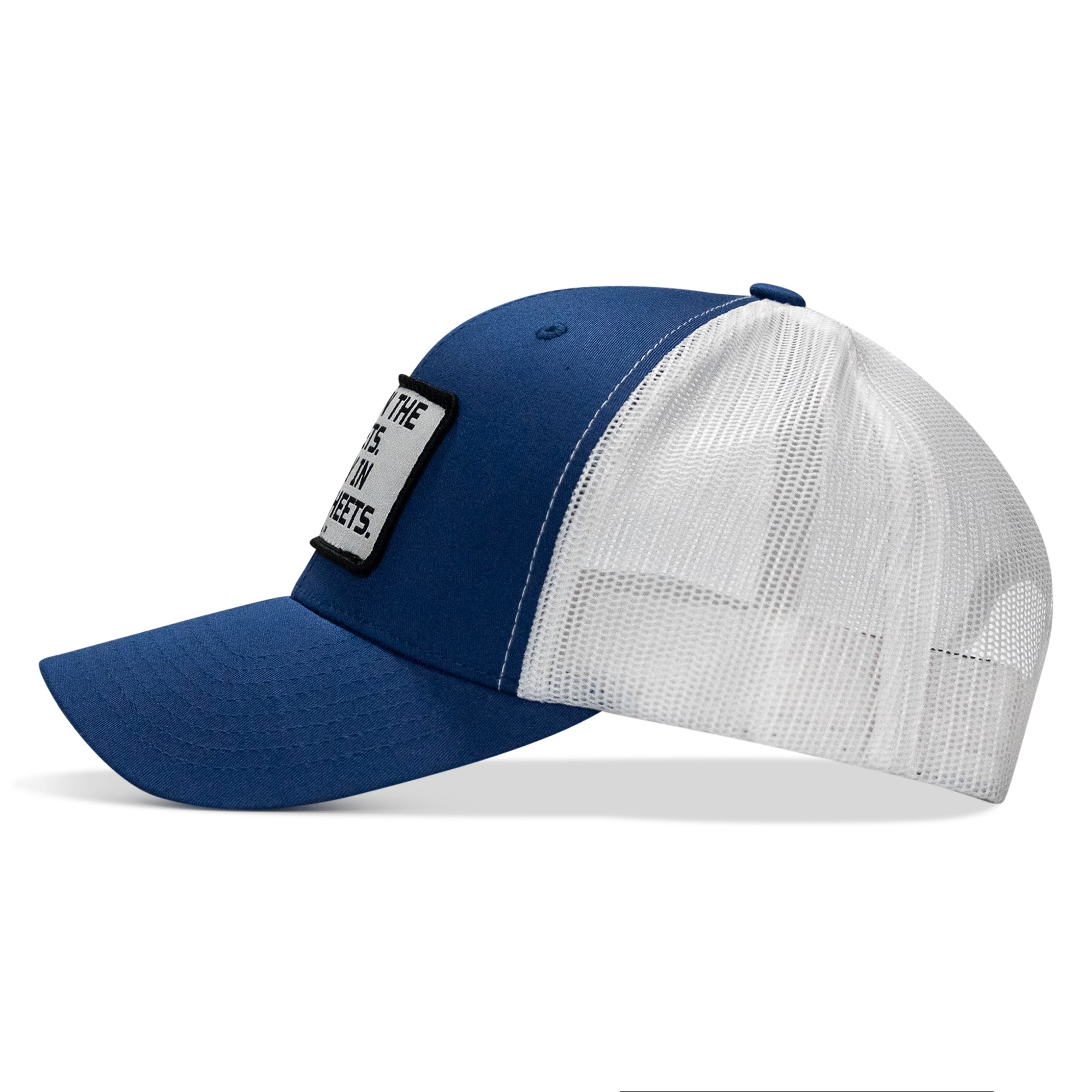 Dad In The Streets. Daddy In The Sheets. White Patch Snapback Hat