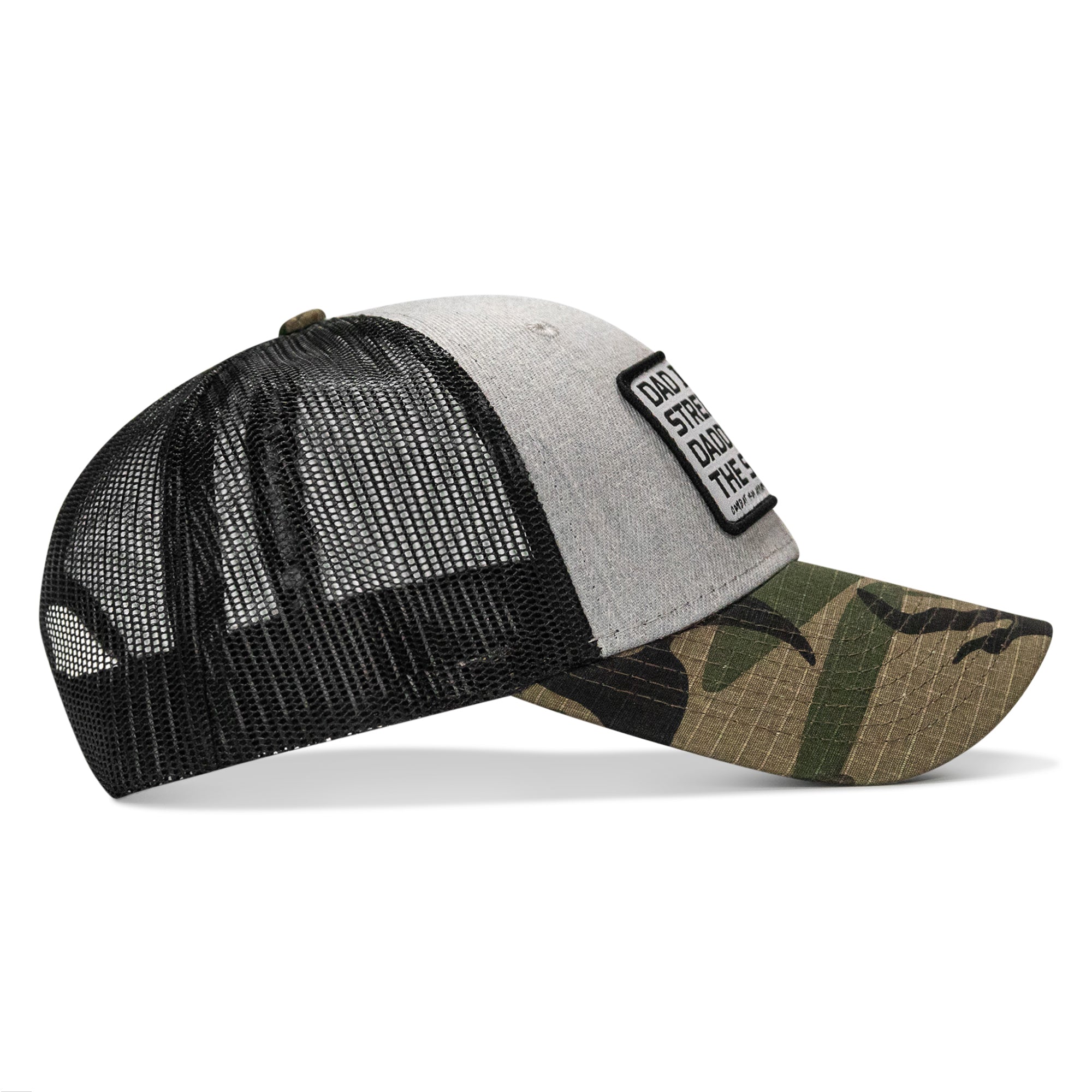 Dad In The Streets. Daddy In The Sheets. White Patch Snapback Hat