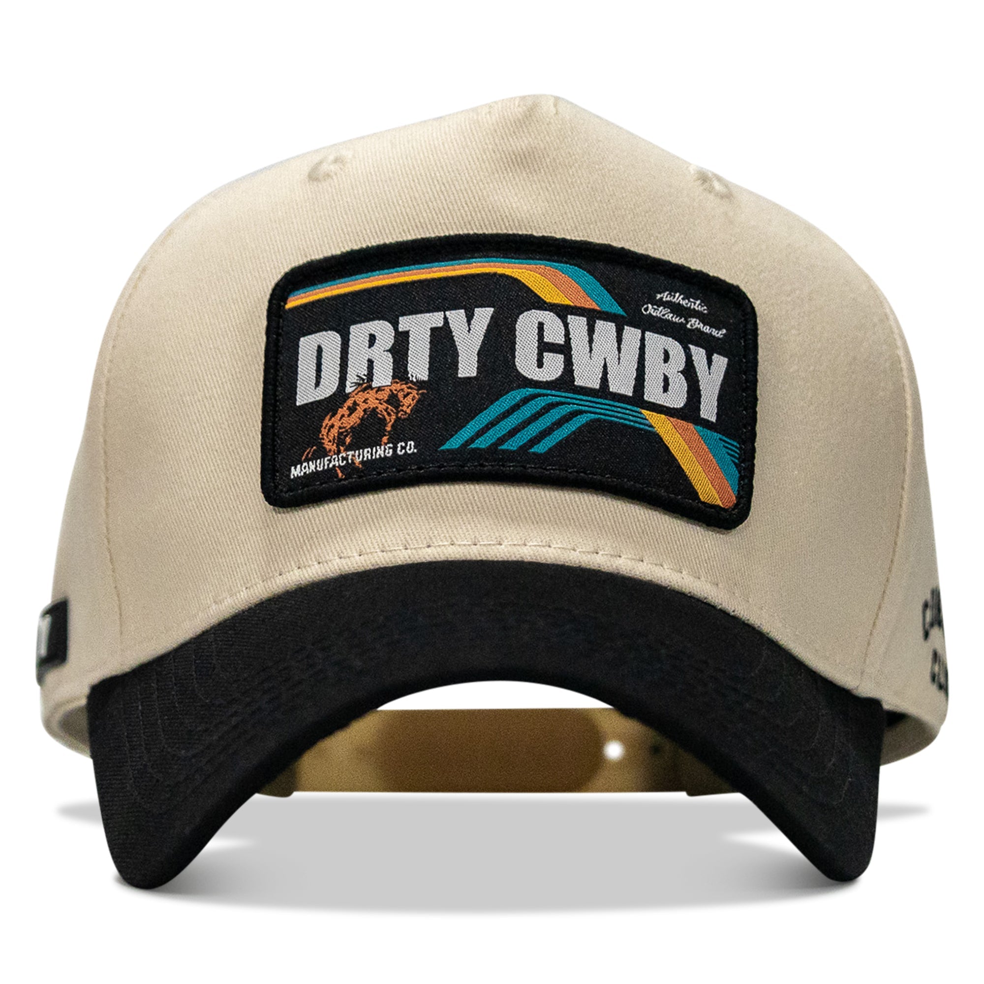 Drty Cwby Bronco Patch Classic 5 Pannel Snapback Hat