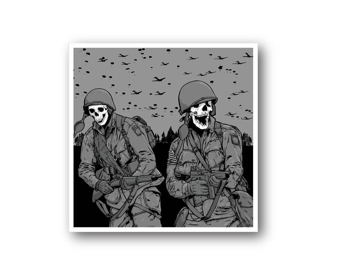 Death Awaits Premium Sticker