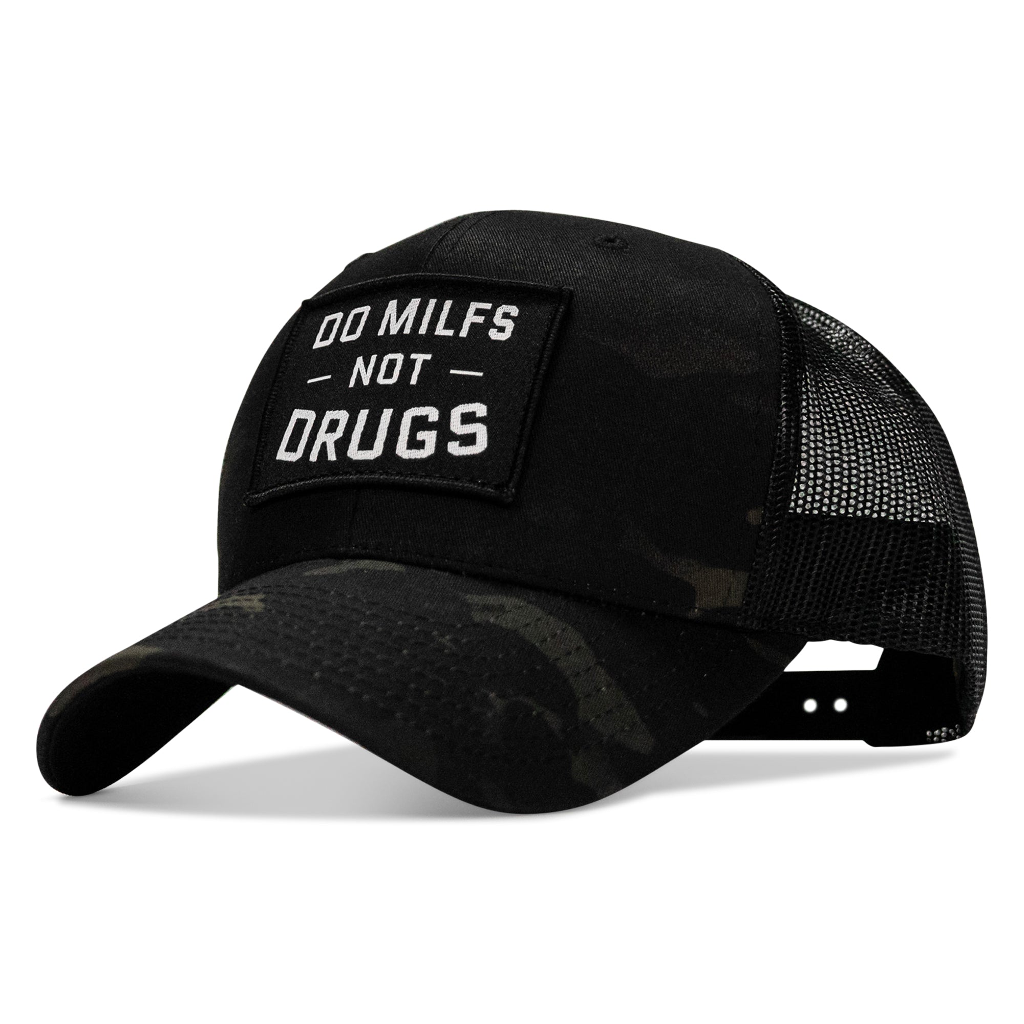 Do Milfs. Not Drugs. Patch Snapback HAT