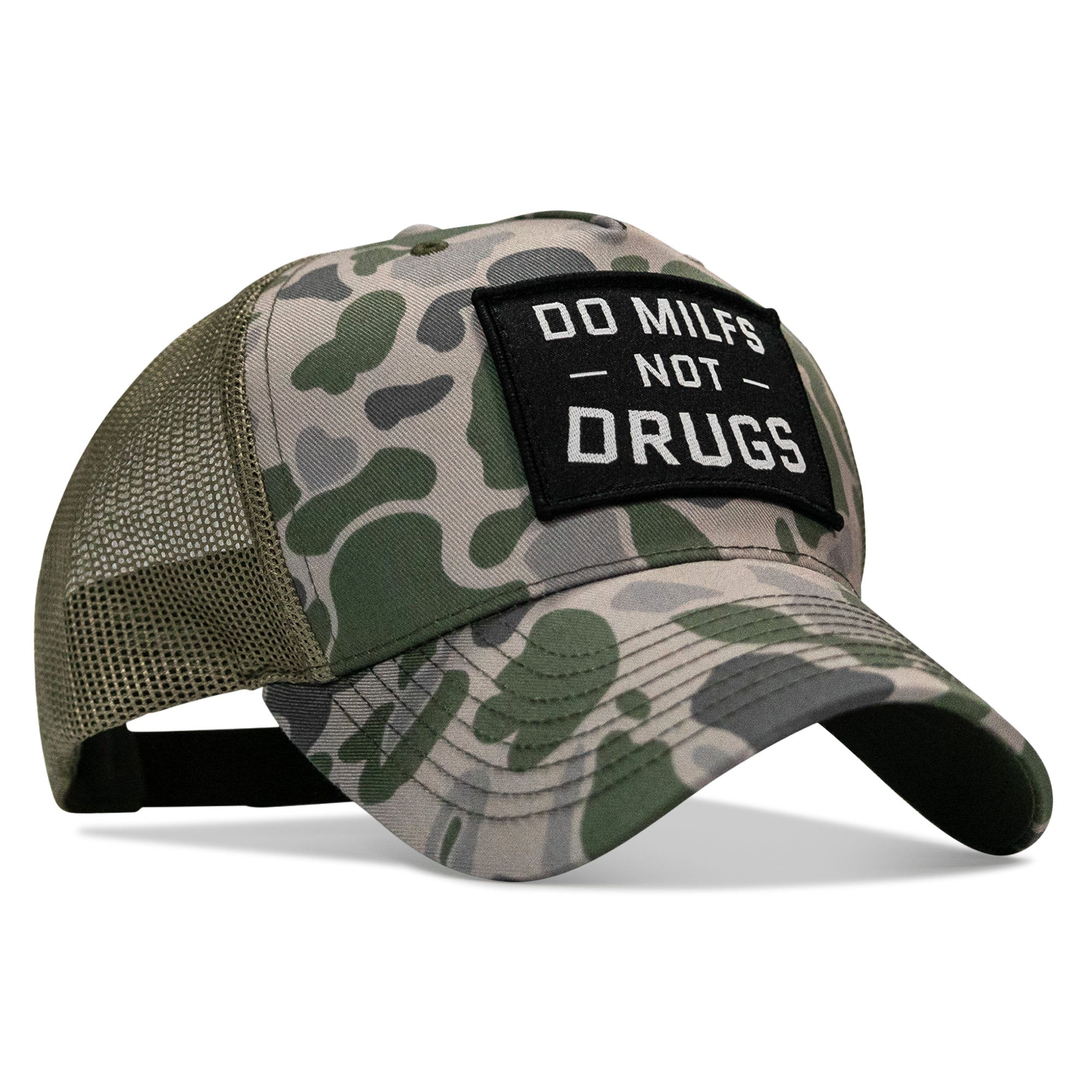 Do Milfs. Not Drugs. Patch Snapback HAT