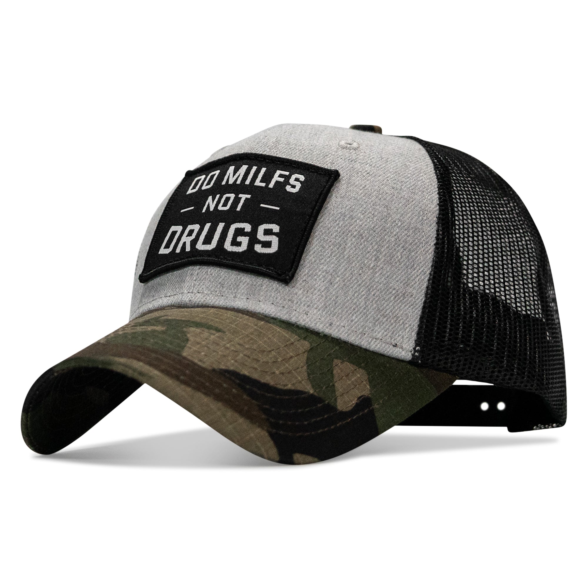Do Milfs. Not Drugs. Patch Snapback HAT