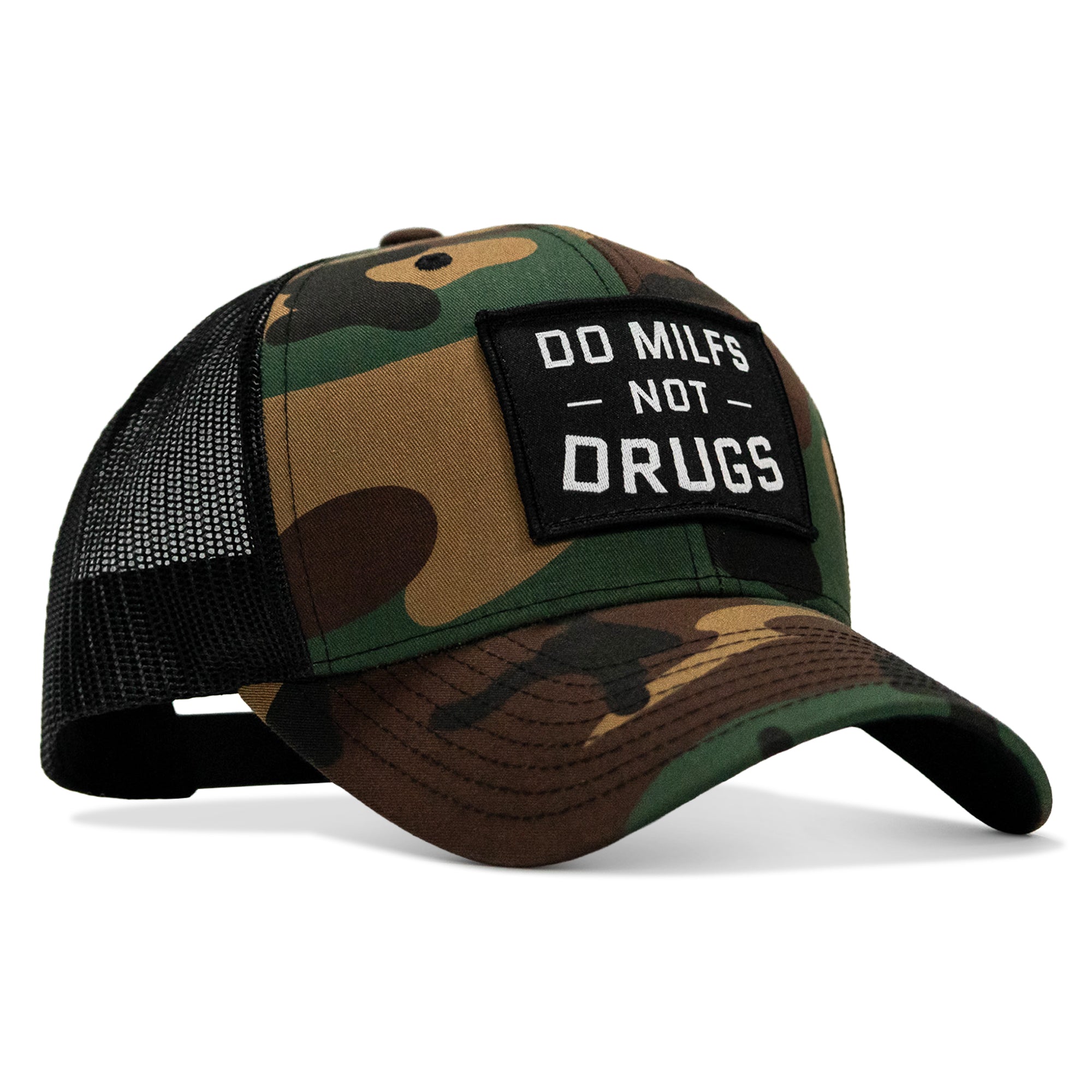 Do Milfs. Not Drugs. Patch Snapback HAT