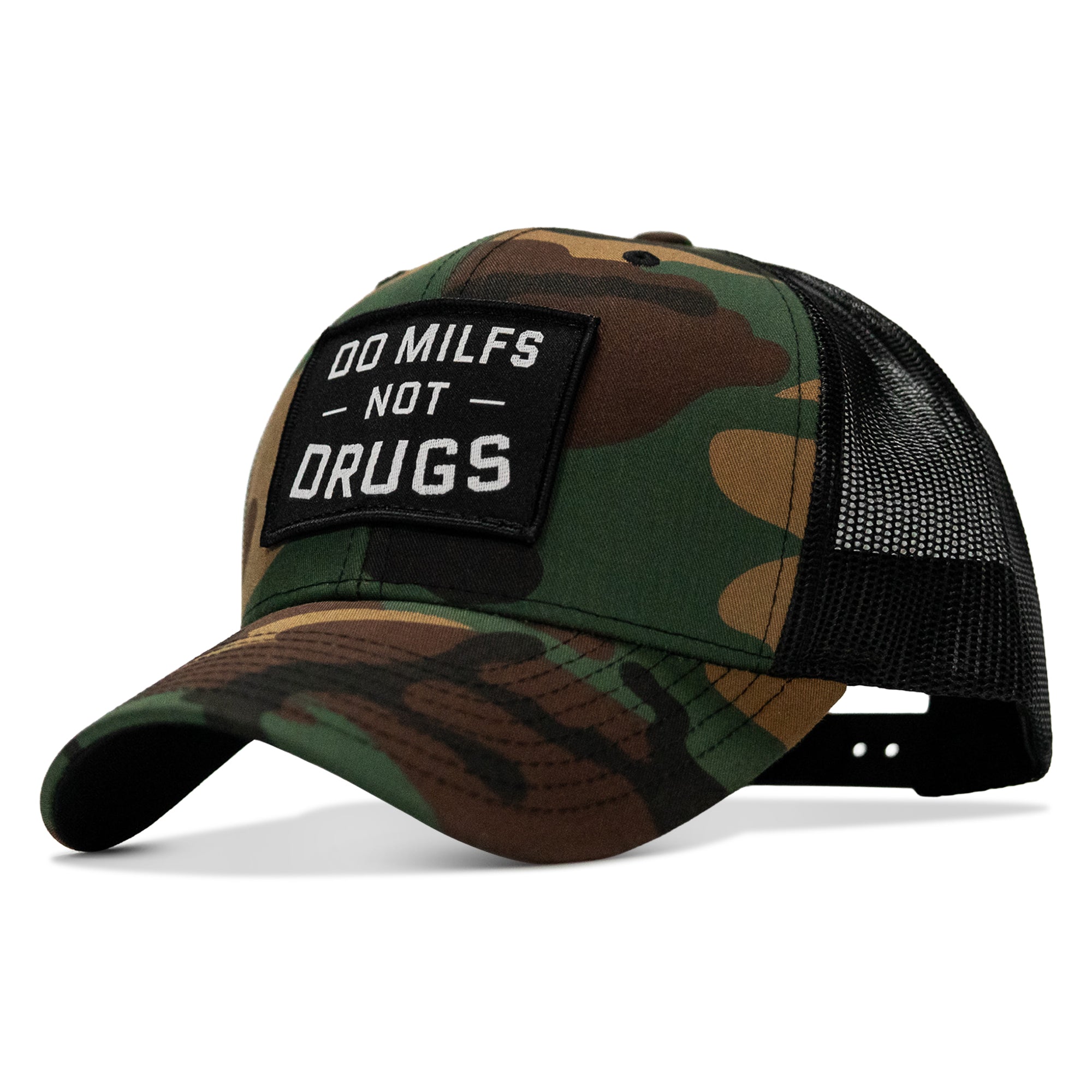 Do Milfs. Not Drugs. Patch Snapback HAT