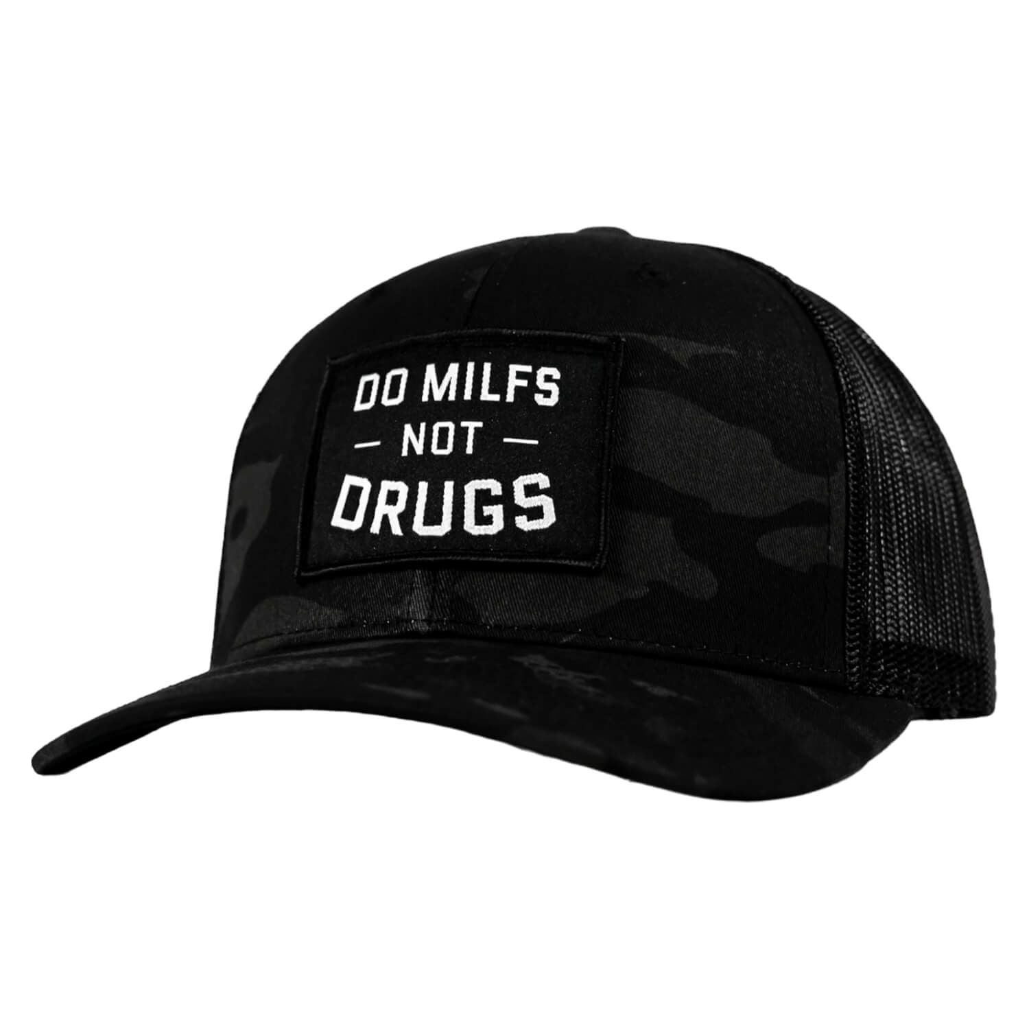 DO MILFS. NOT DRUGS. Patch Snapback HAT