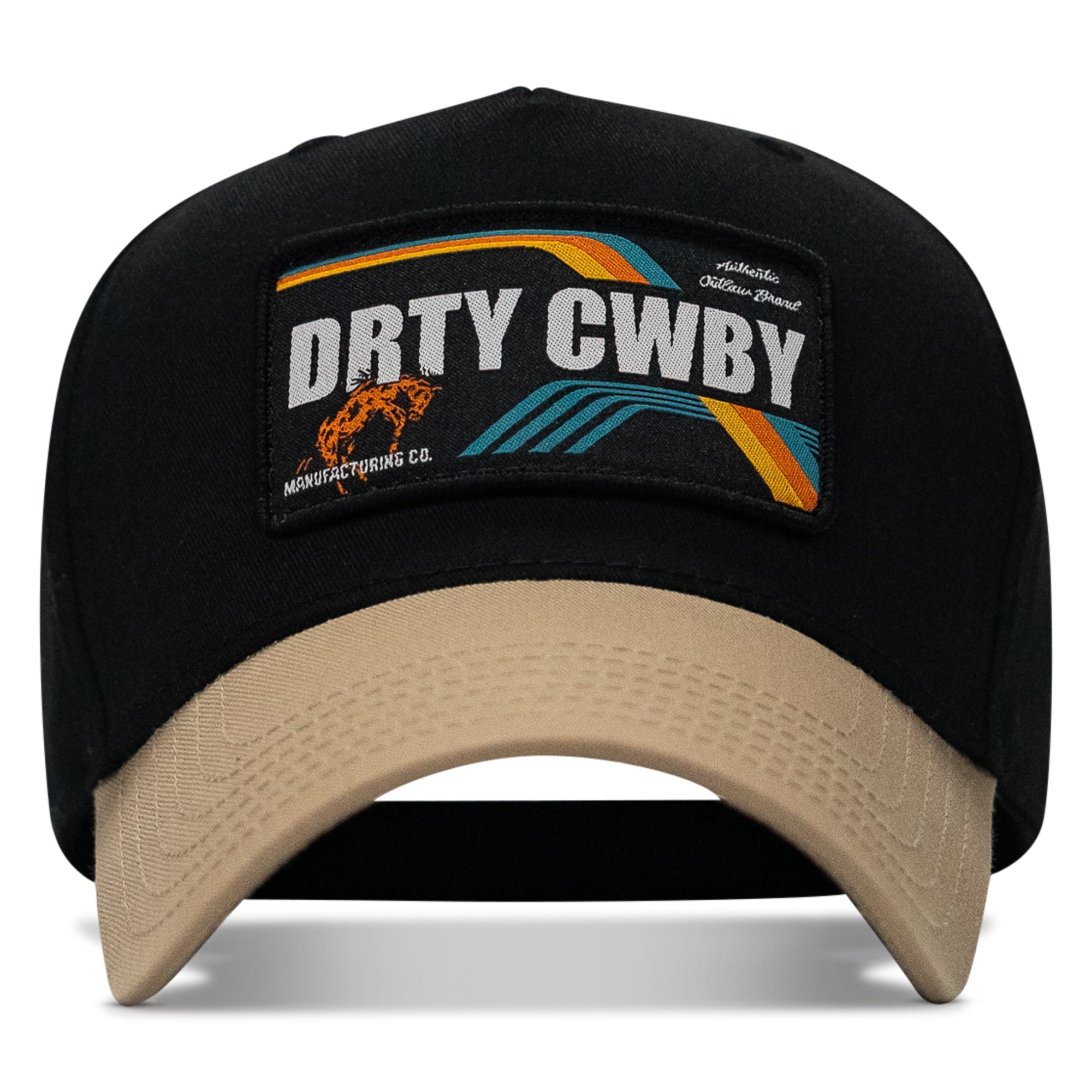 Drty Cwby Bronco Patch Classic 5 Pannel Snapback Hat