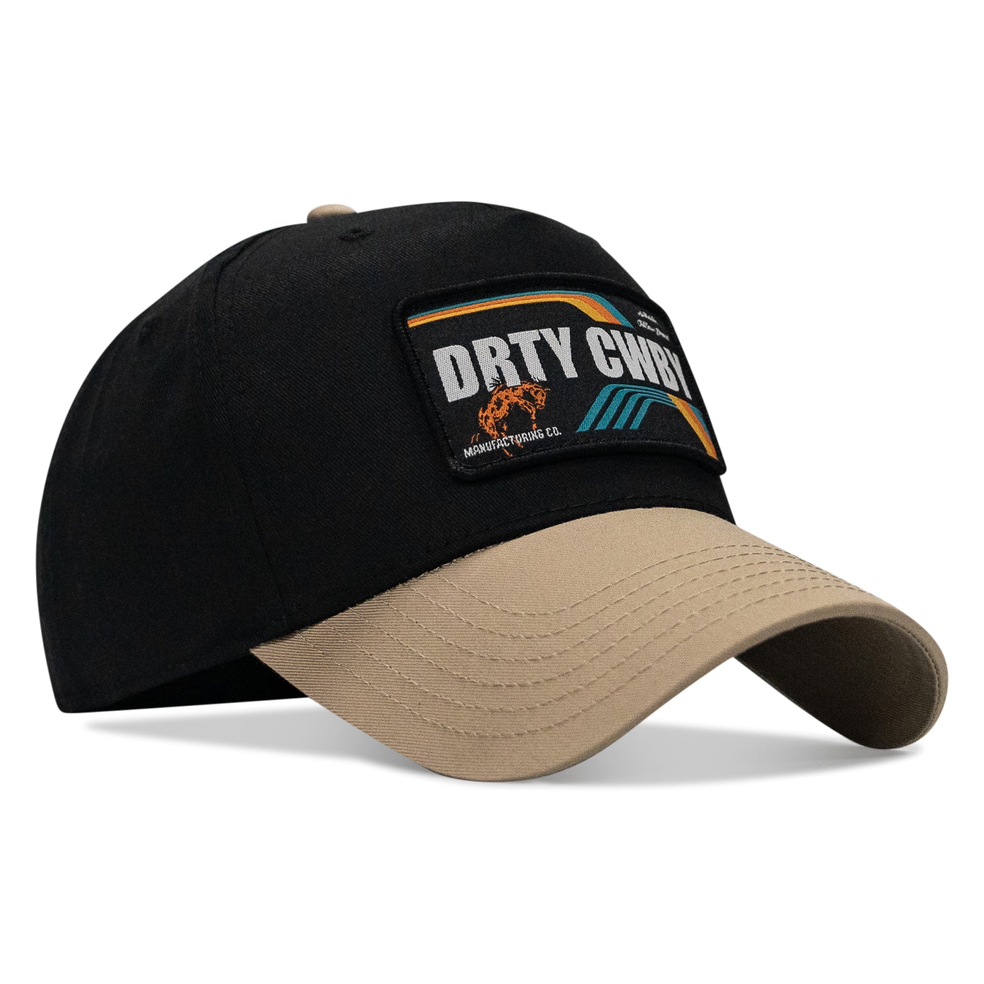 Drty Cwby Bronco Patch Classic 5 Pannel Snapback Hat