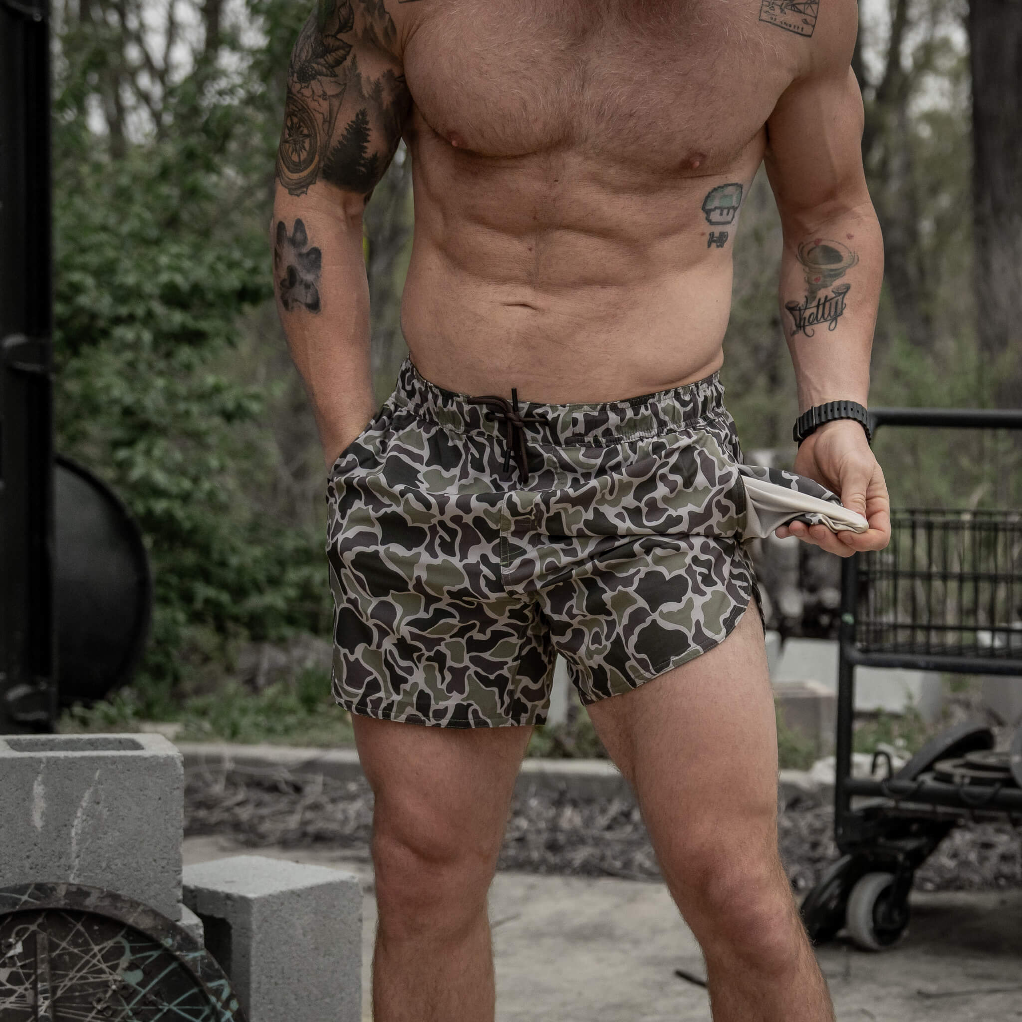 Recon Pro Trainingsshorts für Herren | 14 cm
