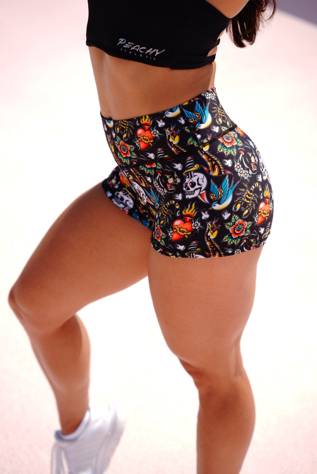 Tatted and Torn Shorts - Unicorn Collection