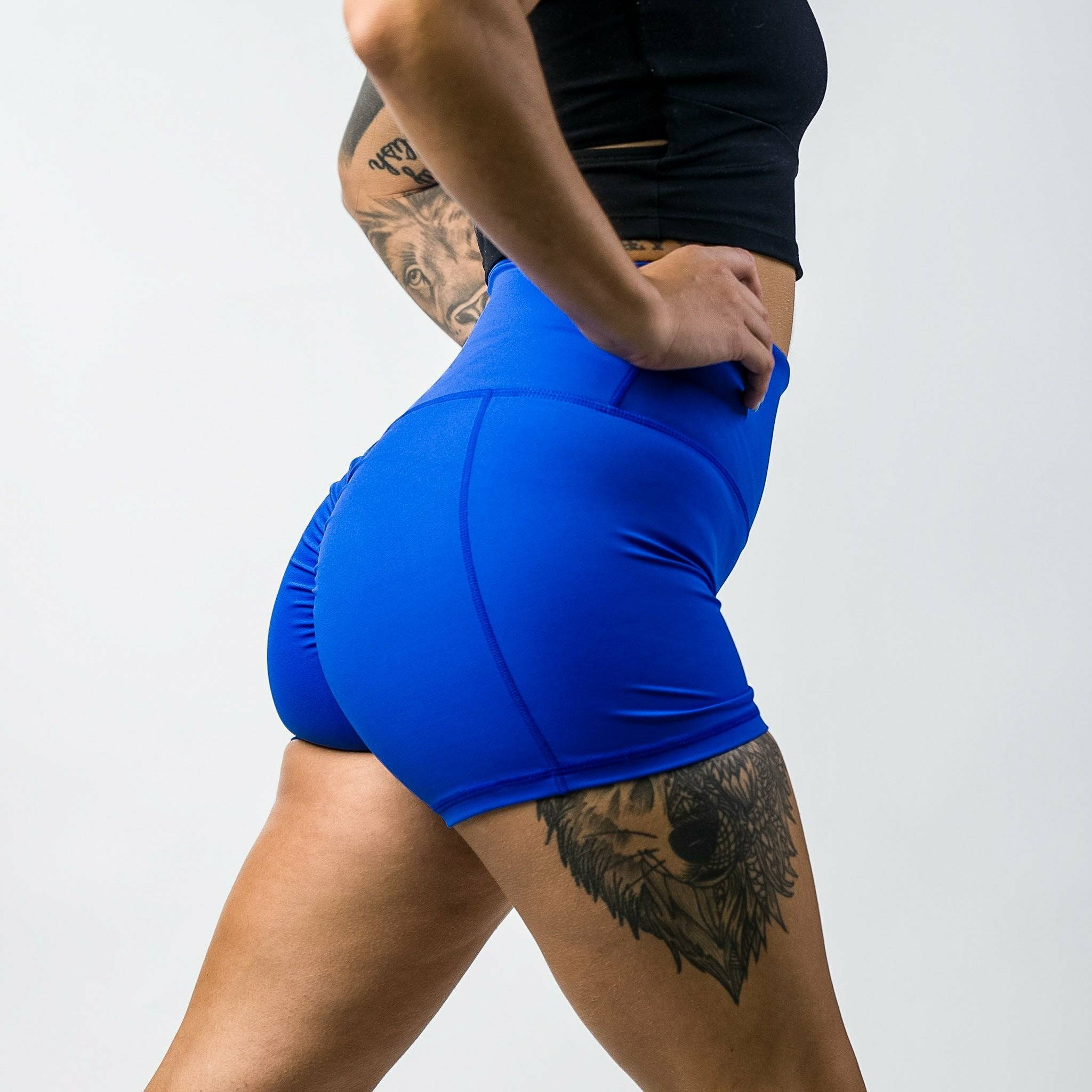 HIGH WAISTED LADIES BUTT SCRUNCH COMPRESSION SHORTS - SEXY YET SAVAGE COLLECTION