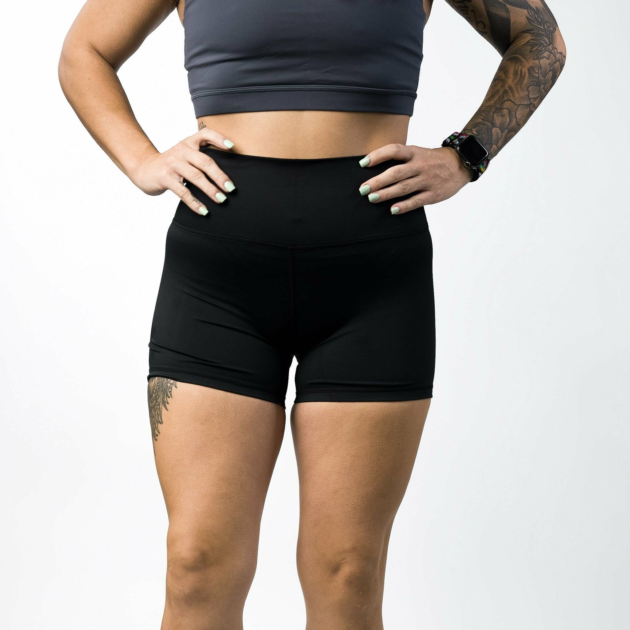 HIGH WAISTED LADIES V1 COMPRESSION SHORTS - SEXY YET SAVAGE COLLECTION