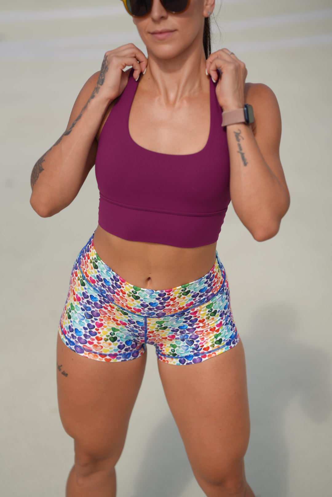 Peachy Pride Shorts - Unicorn Collection