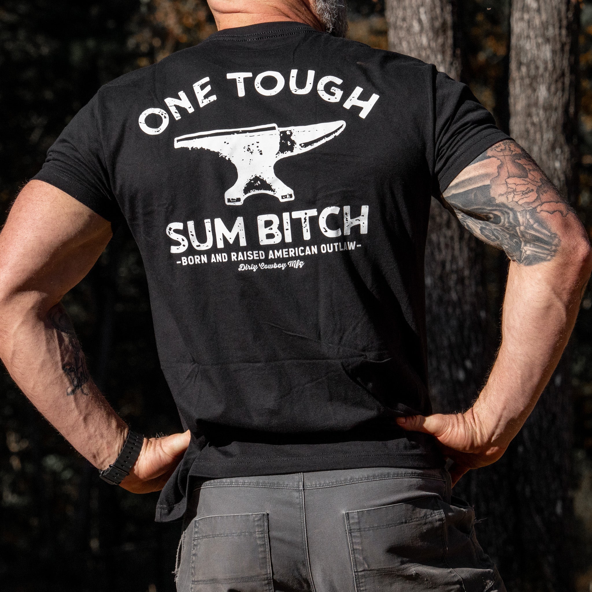 One Tough Sum Born and Raised American Outlaw Men's T-Shirt
