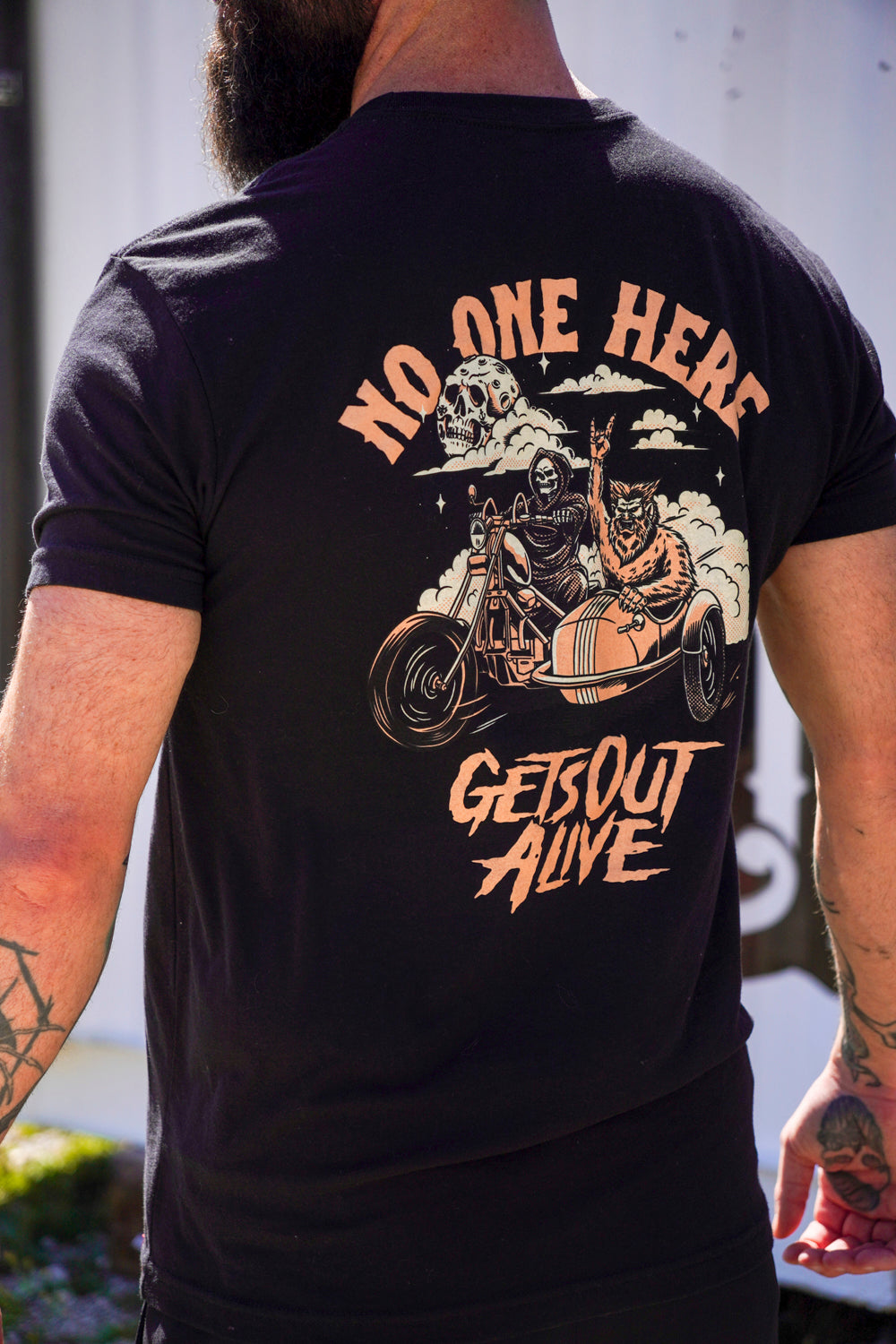 No one here gets out alive T-shirt
