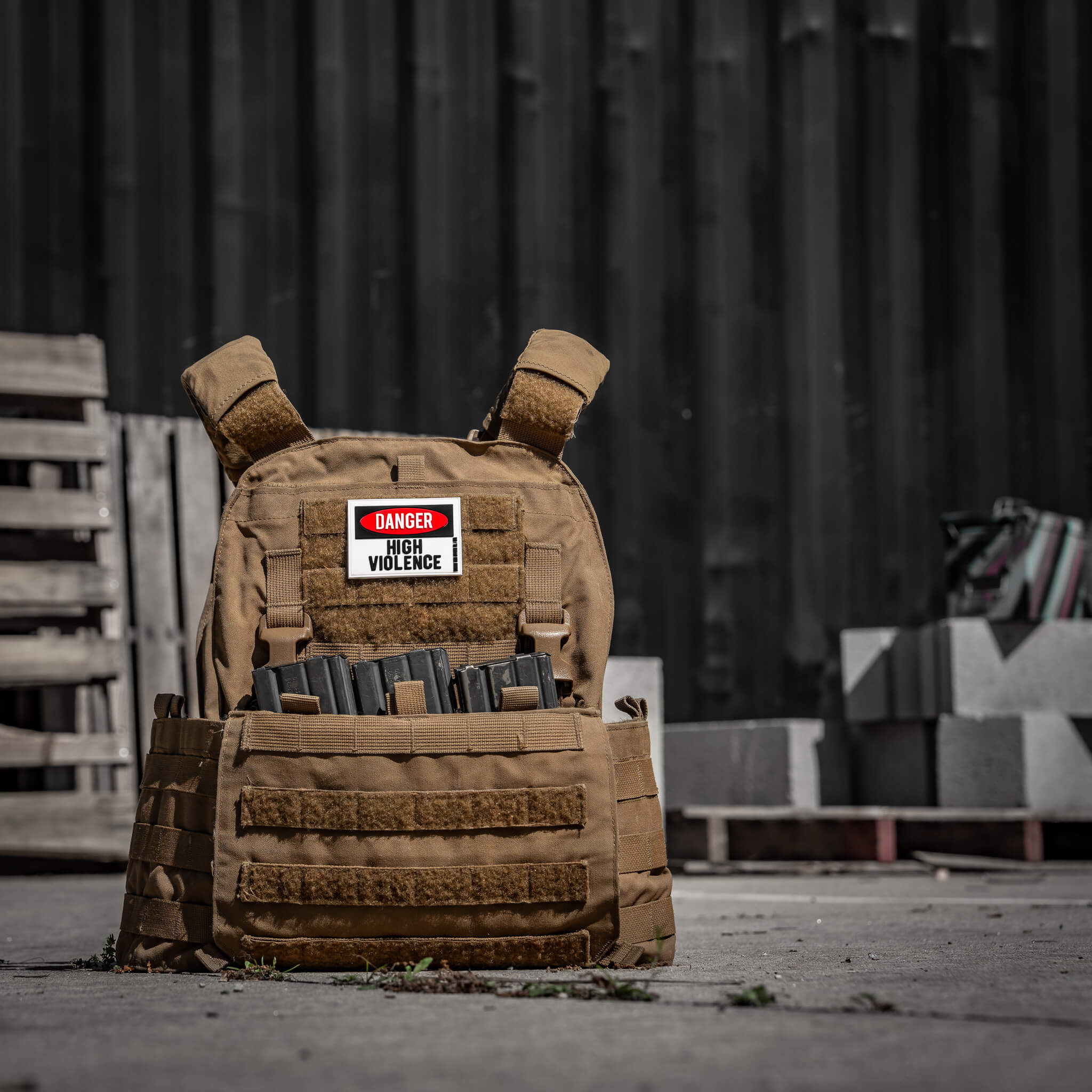 Danger High Violence Pvc Patch