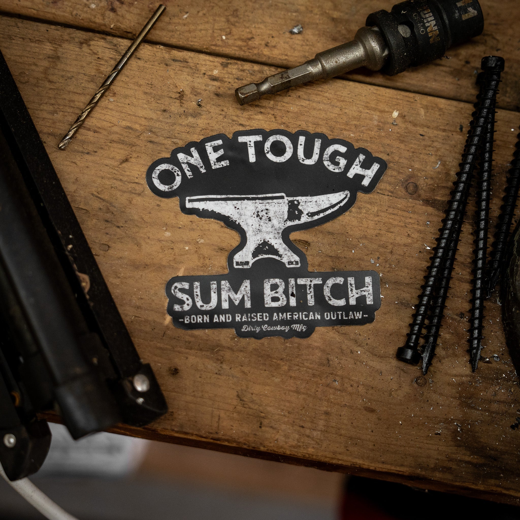 One Tough Sum Anvil Decal