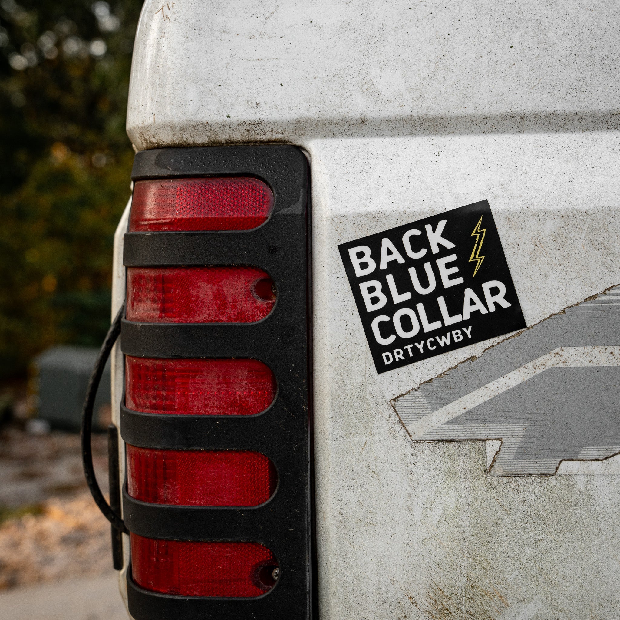 Back Blue Collar Decal