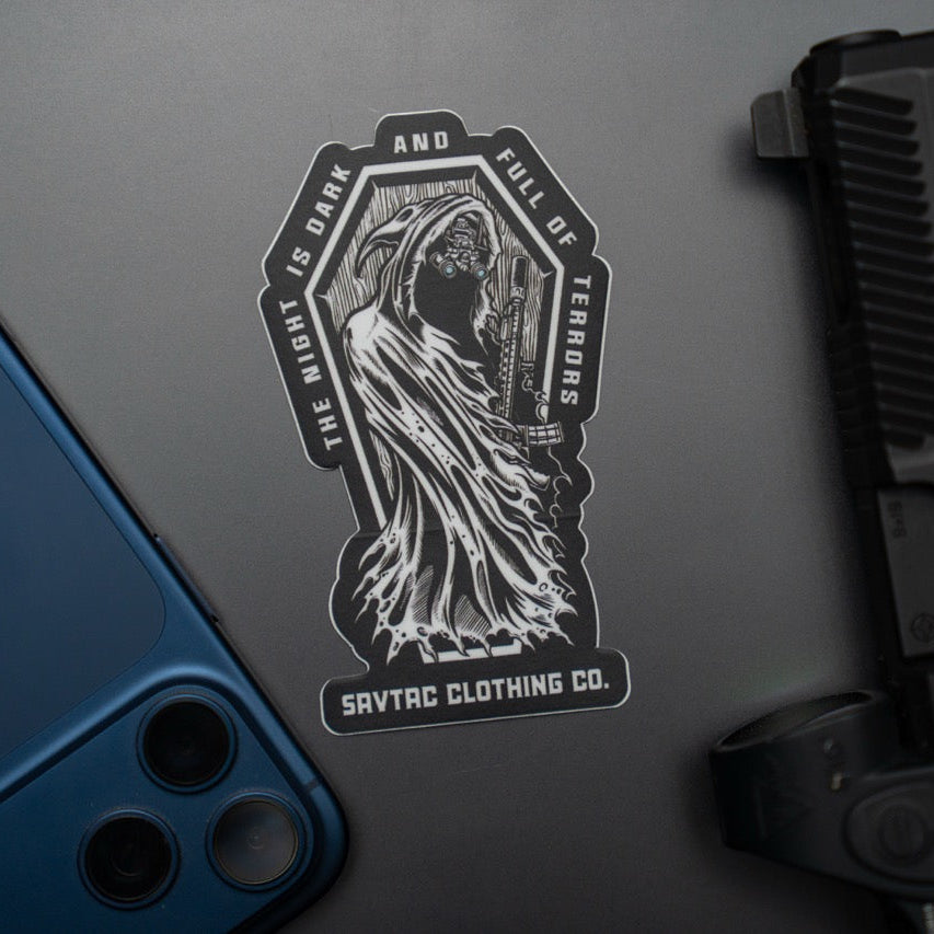 The Night Is Dark Sticker