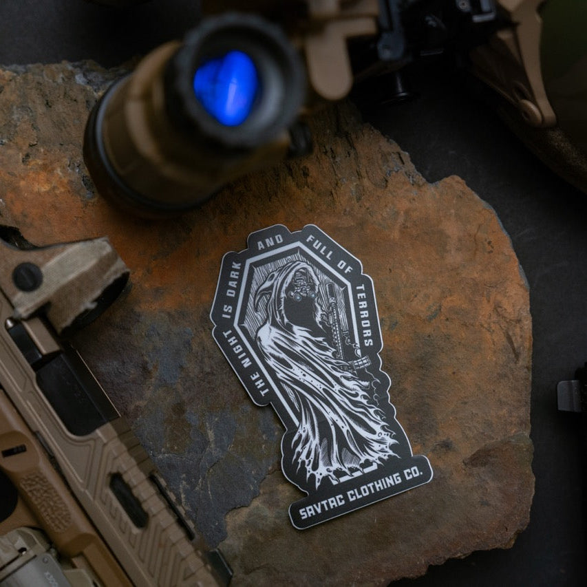 Pegatina La noche es oscura 