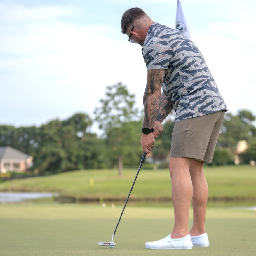 Tiger Stripe Button-up