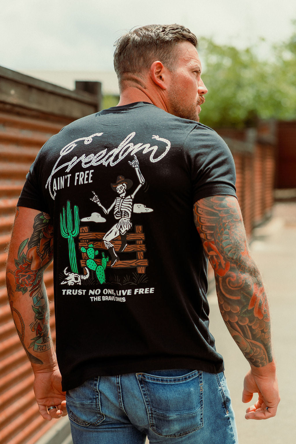 Freedom Ain’t Free II T-Shirt – Black | The Brave Ones