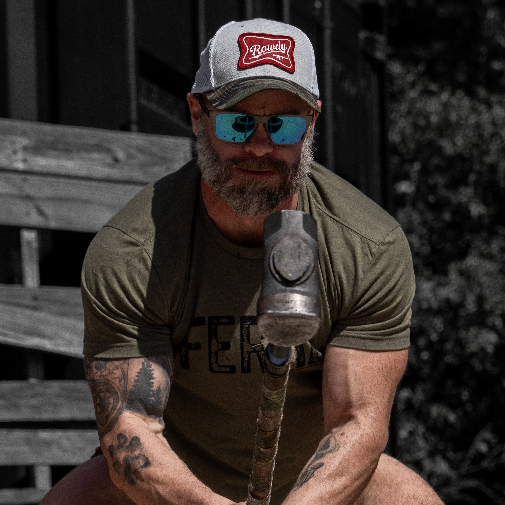 Rowdy Beer Logo Patch Snapback Hat